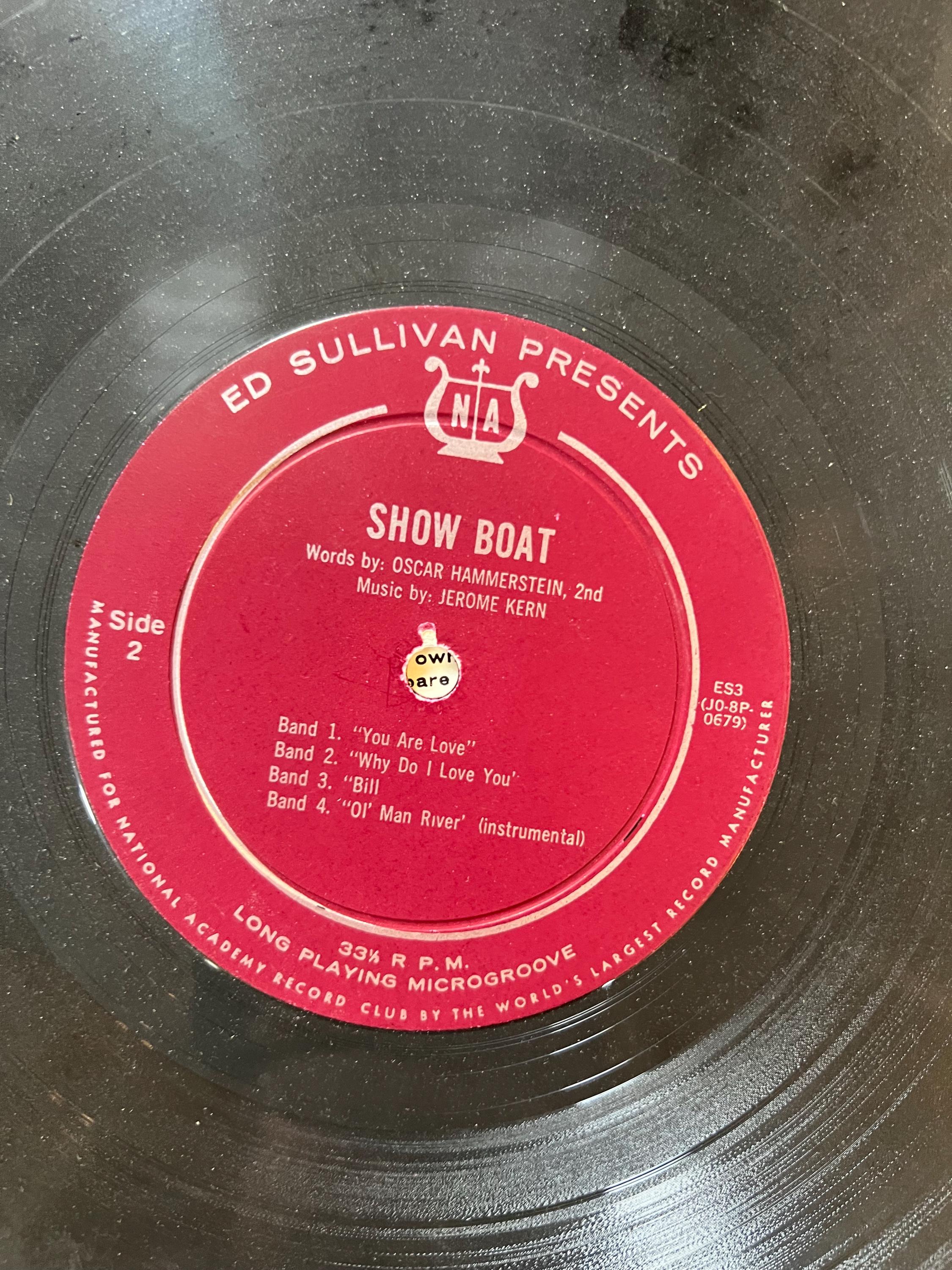 Ed Sullivan Presents SHOWBOAT - 1960 Record - LP Vinyl Album