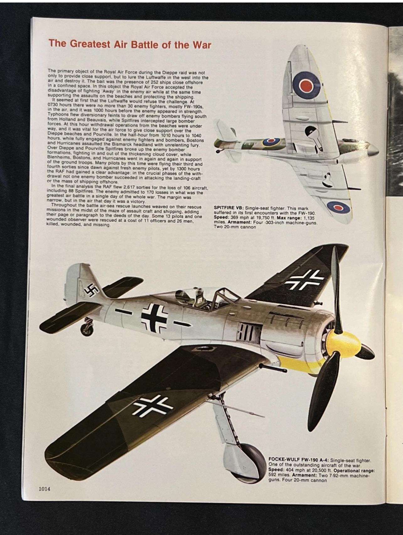 Vintage 1973 History Of The Second World War Magazine Part 37
