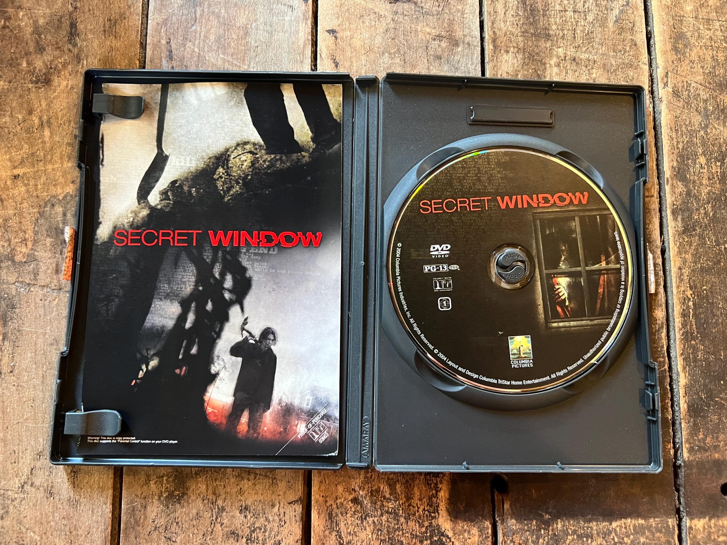 Secret Window ( DVD 2004 )  Stephen King Film - Mystery Horror - Starring Johnny Depp