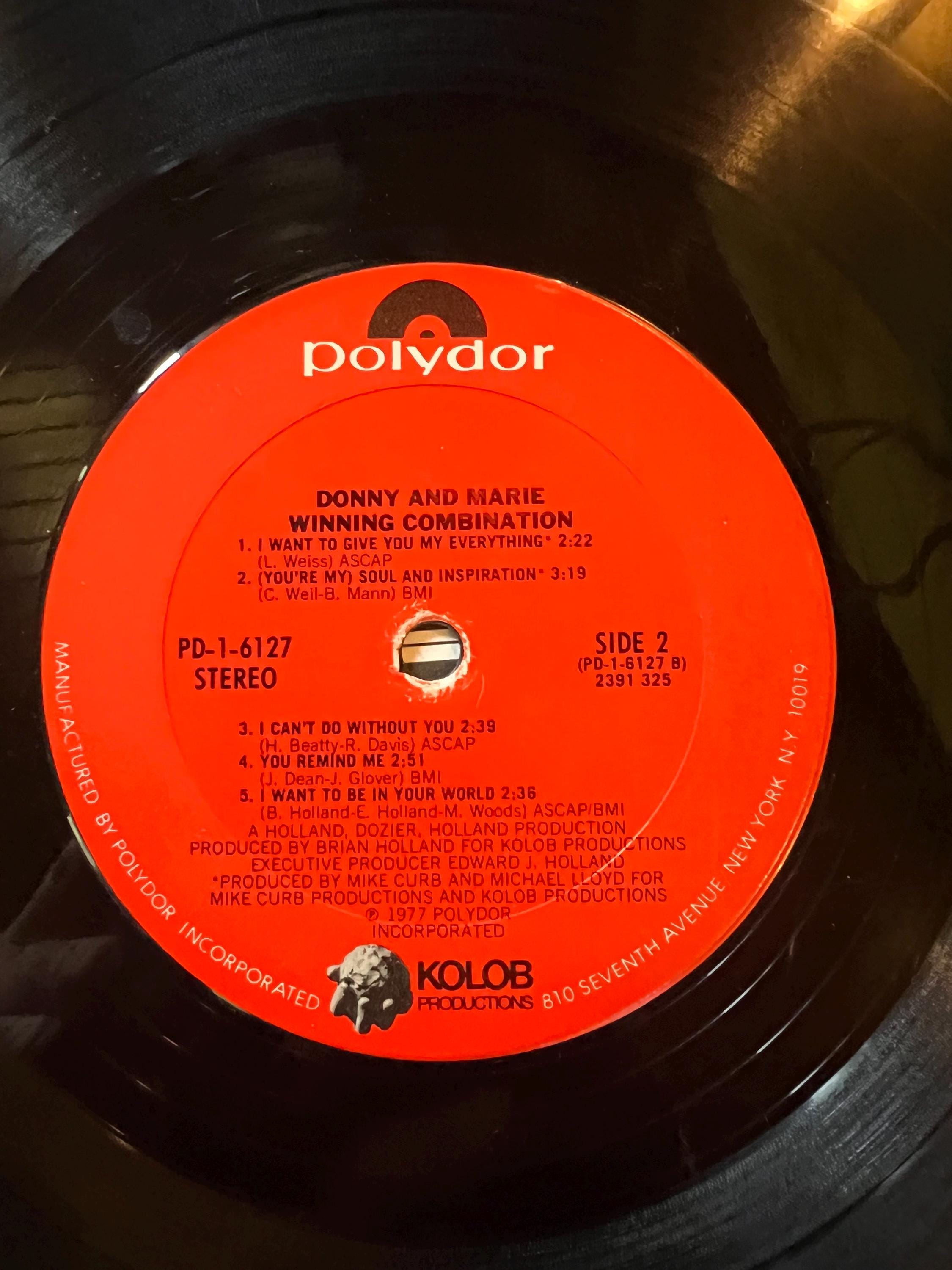Donny & Marie "Winning Combination" LP - 1977 Polydor Retro Vinyl Record