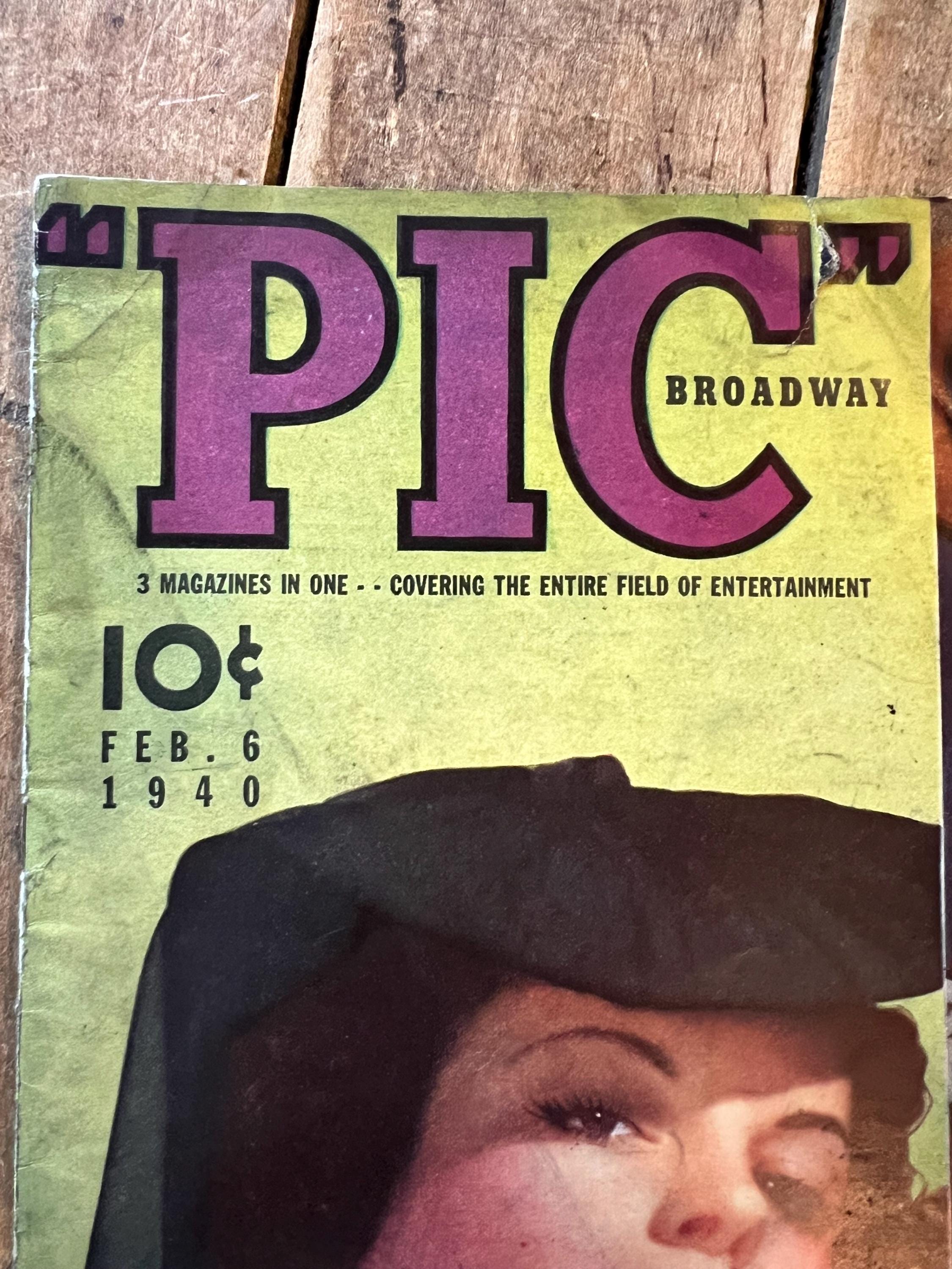 PIC Magazine (February 1940) Hollywood, Sport & Broadway Magazine