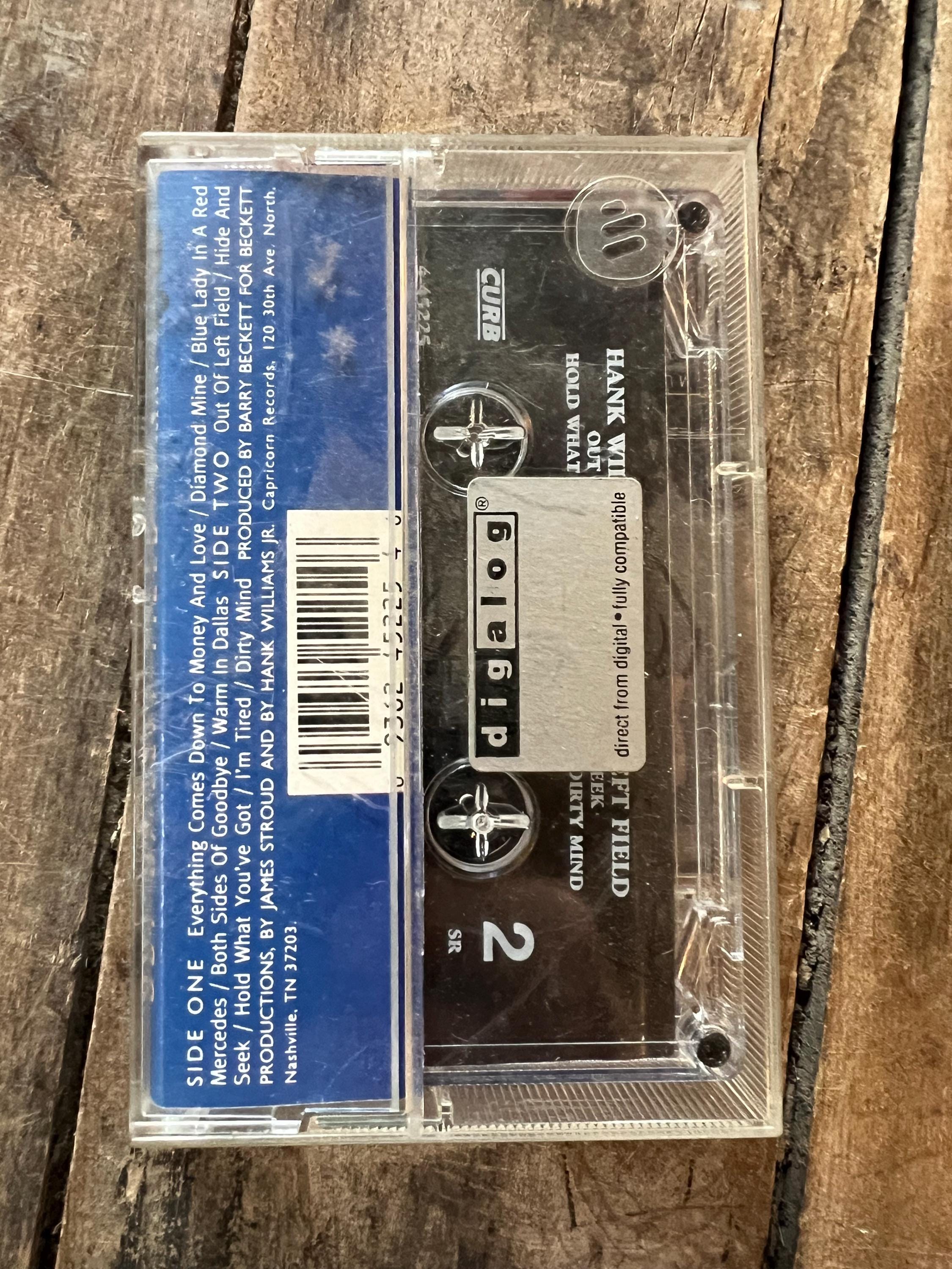 1993 Hank Williams Jr. "Out of Left Field" Cassette Tape - Country Rock