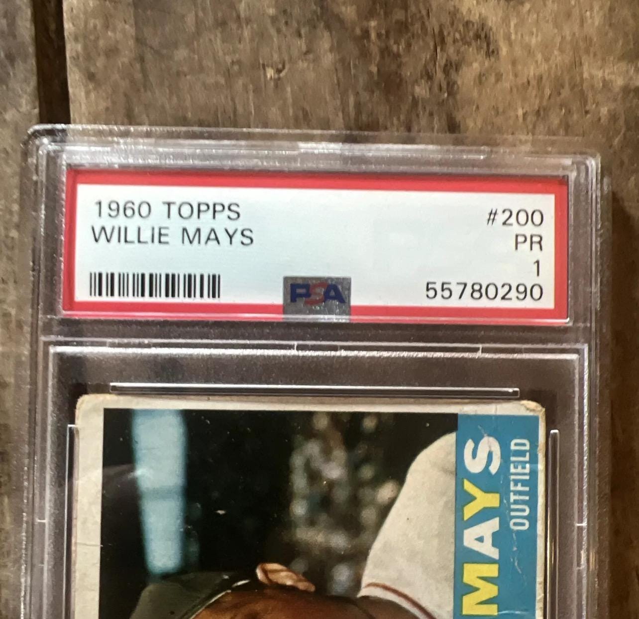 1960 Topps Willie Mays Baseball Card - PSA 1 - San Francisco Giants
