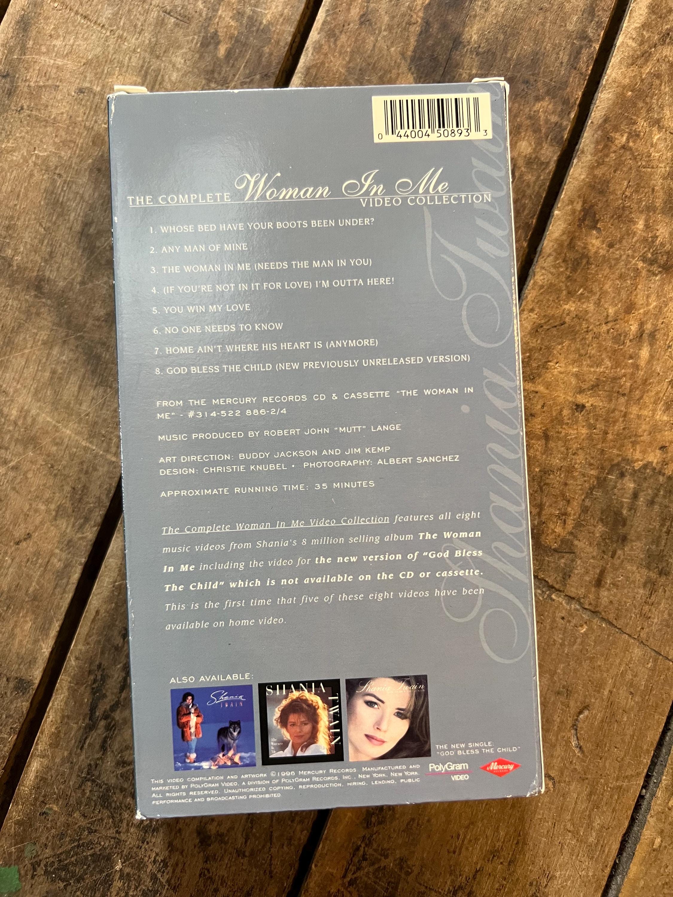 Shania Twain - The Complete “Woman in Me” Video Collection ( 1996 VHS Movie)