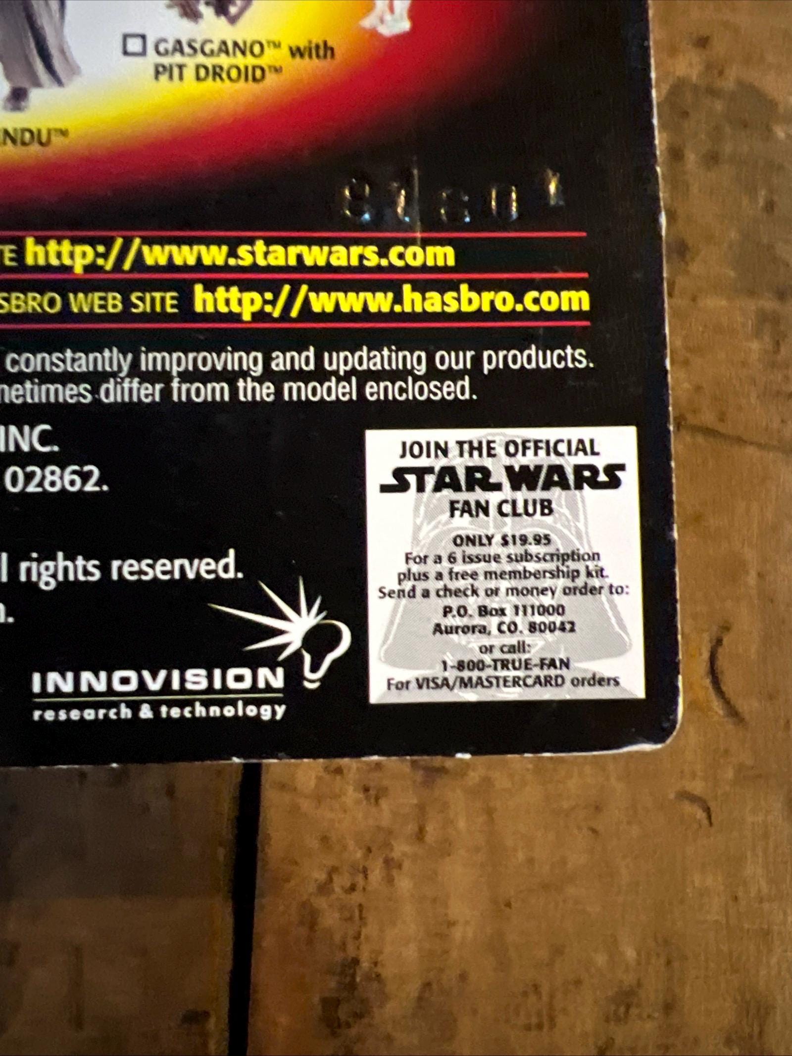 1998 Star Wars Episode 1 Mace Windu Action Figure - Commtech Chip MOC