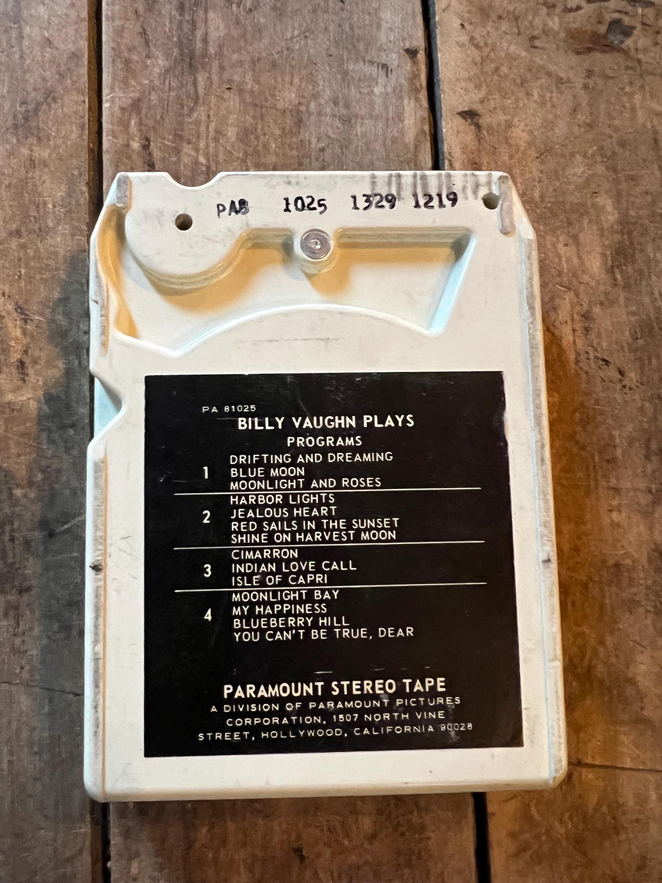 1958 Billy Vaughn Plays - Paramount Stereo Tape Records 8-Track Tape