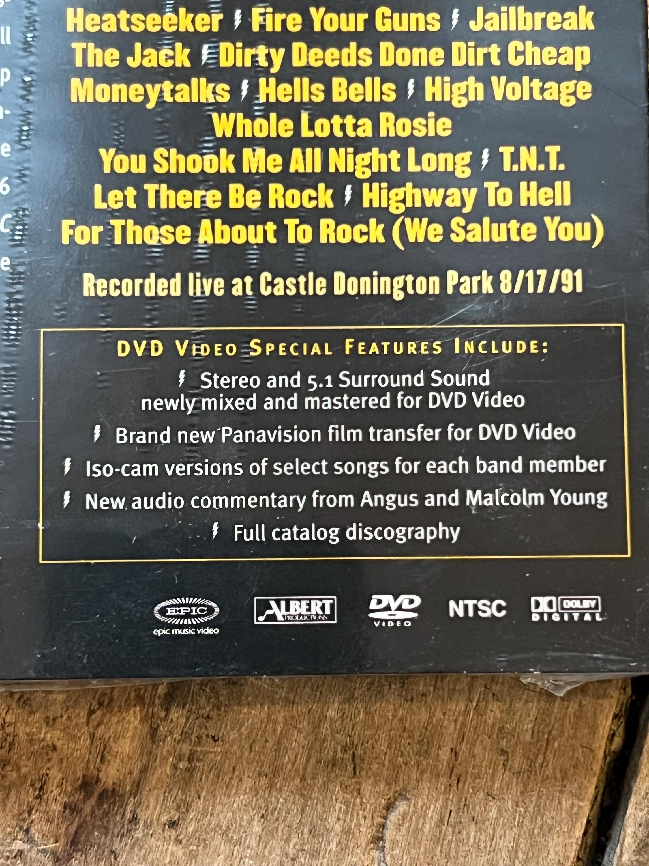 AC/DC Live At Donington ( DVD Movie)  - New Sealed