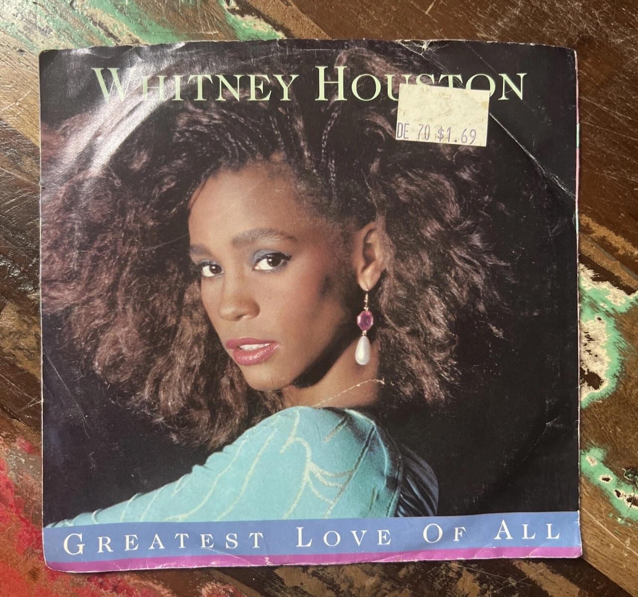 Whitney Houston - Greatest Love Of All 45 Record - 1985 Arista Vinyl