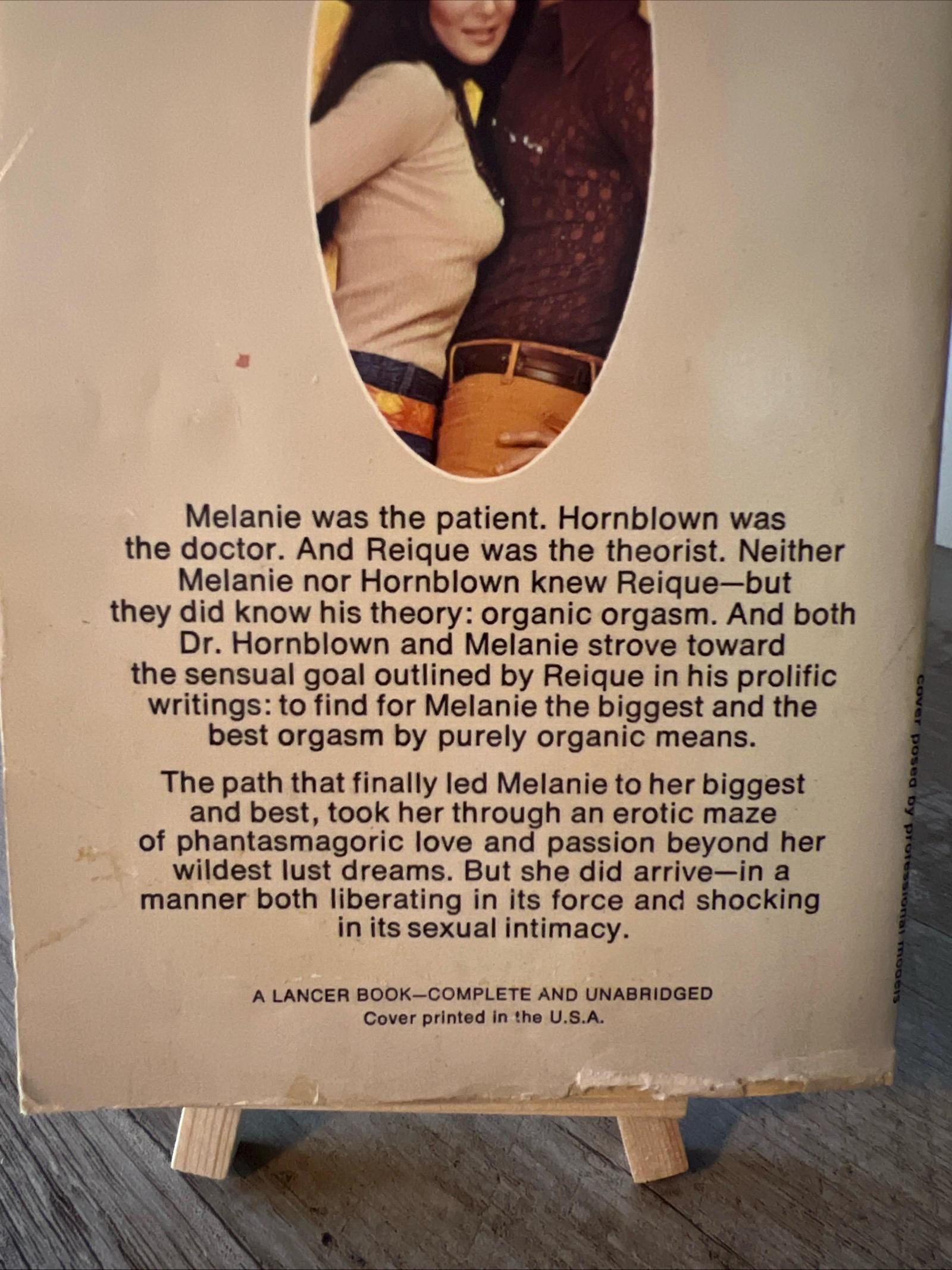 The Melanie Quest by Rosemary Santini ( 1969 Lancer Books Paperback) Romance Novel