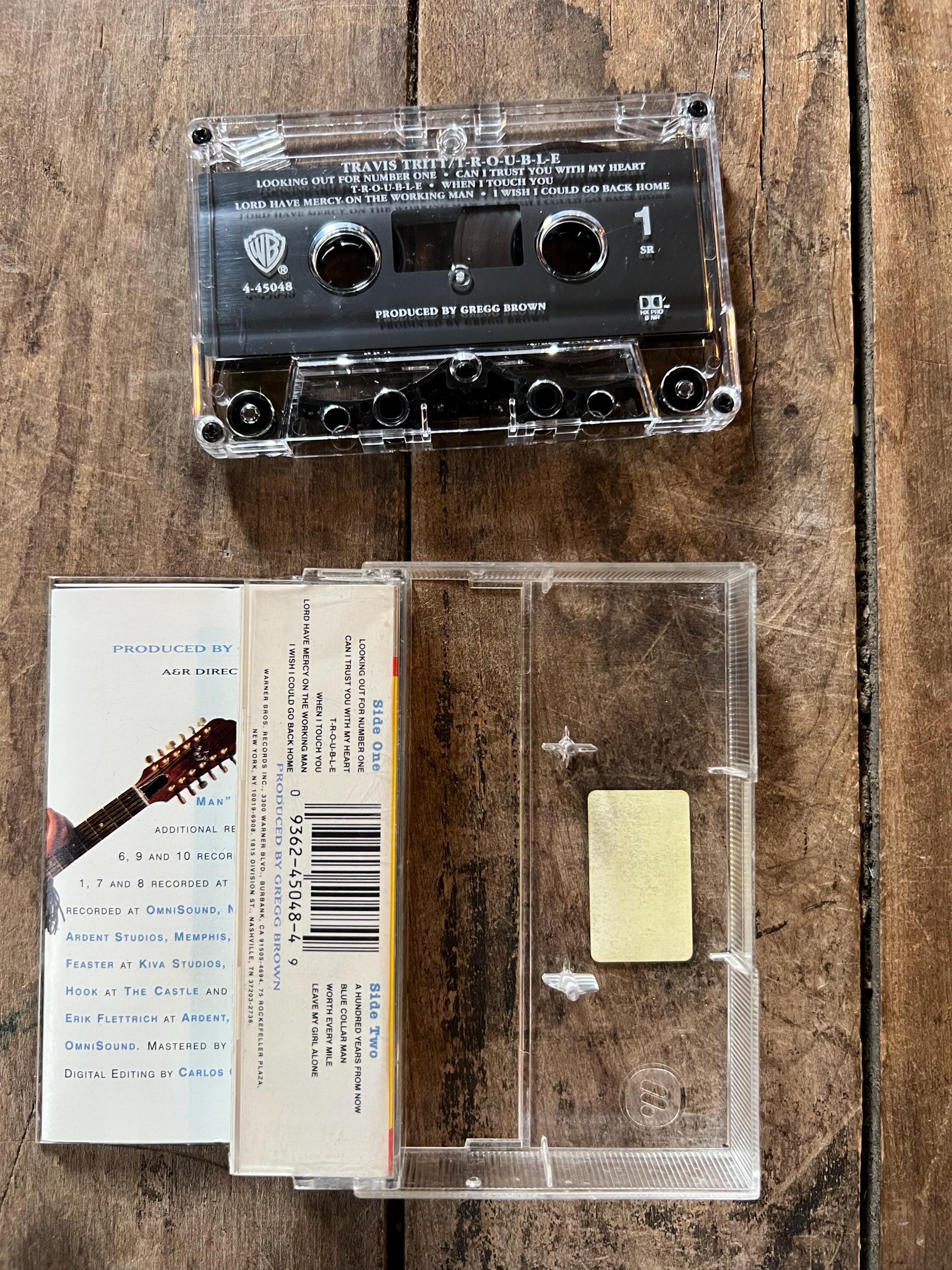 1992 Travis Tritt "TROUBLE" Cassette Tape - Warner Bros. Records - Country Music