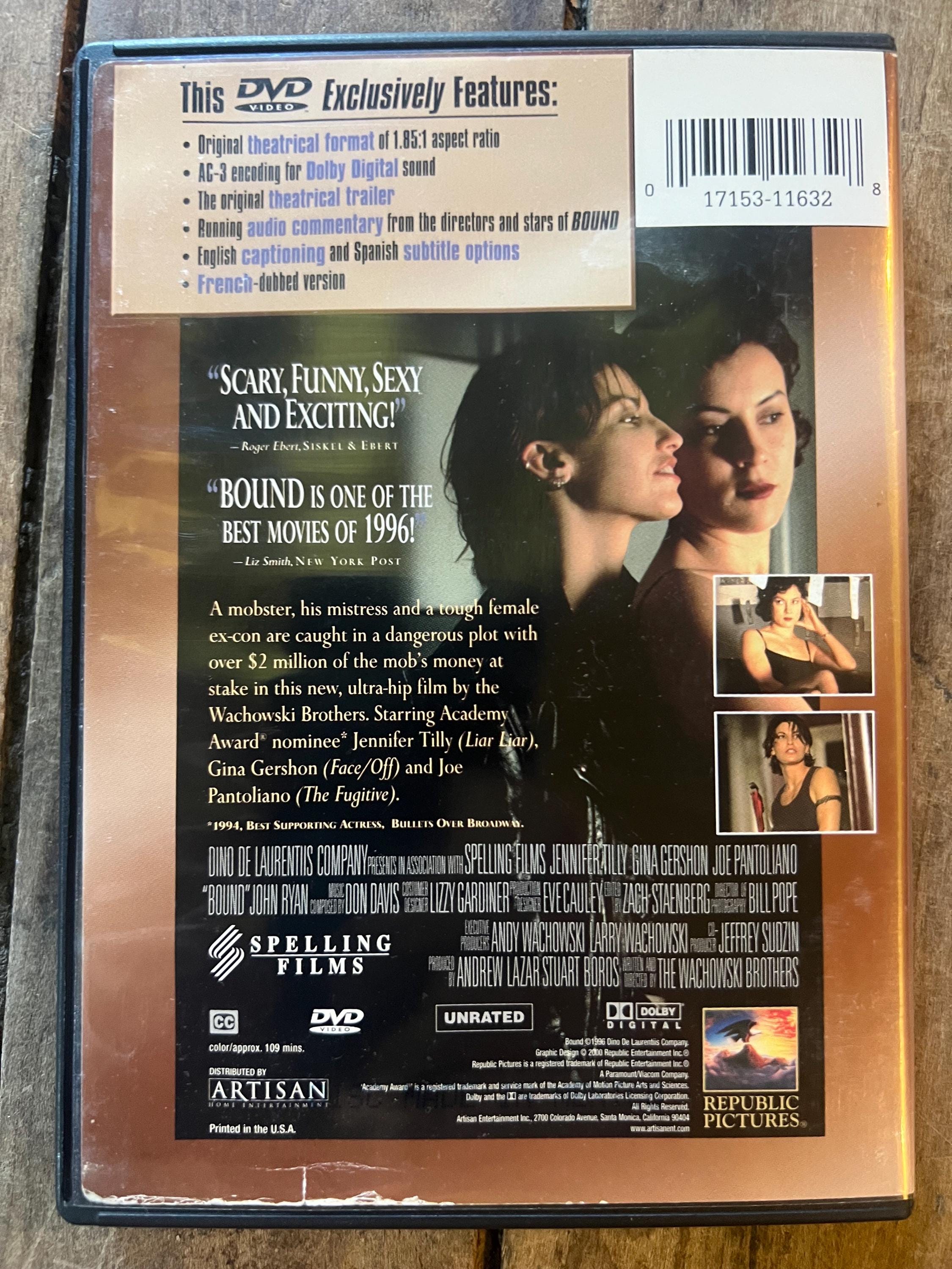 Bound - Thriller / Crime DVD - Starring Jennifer Tilly & Gina Gershon - Spelling Films (1996)