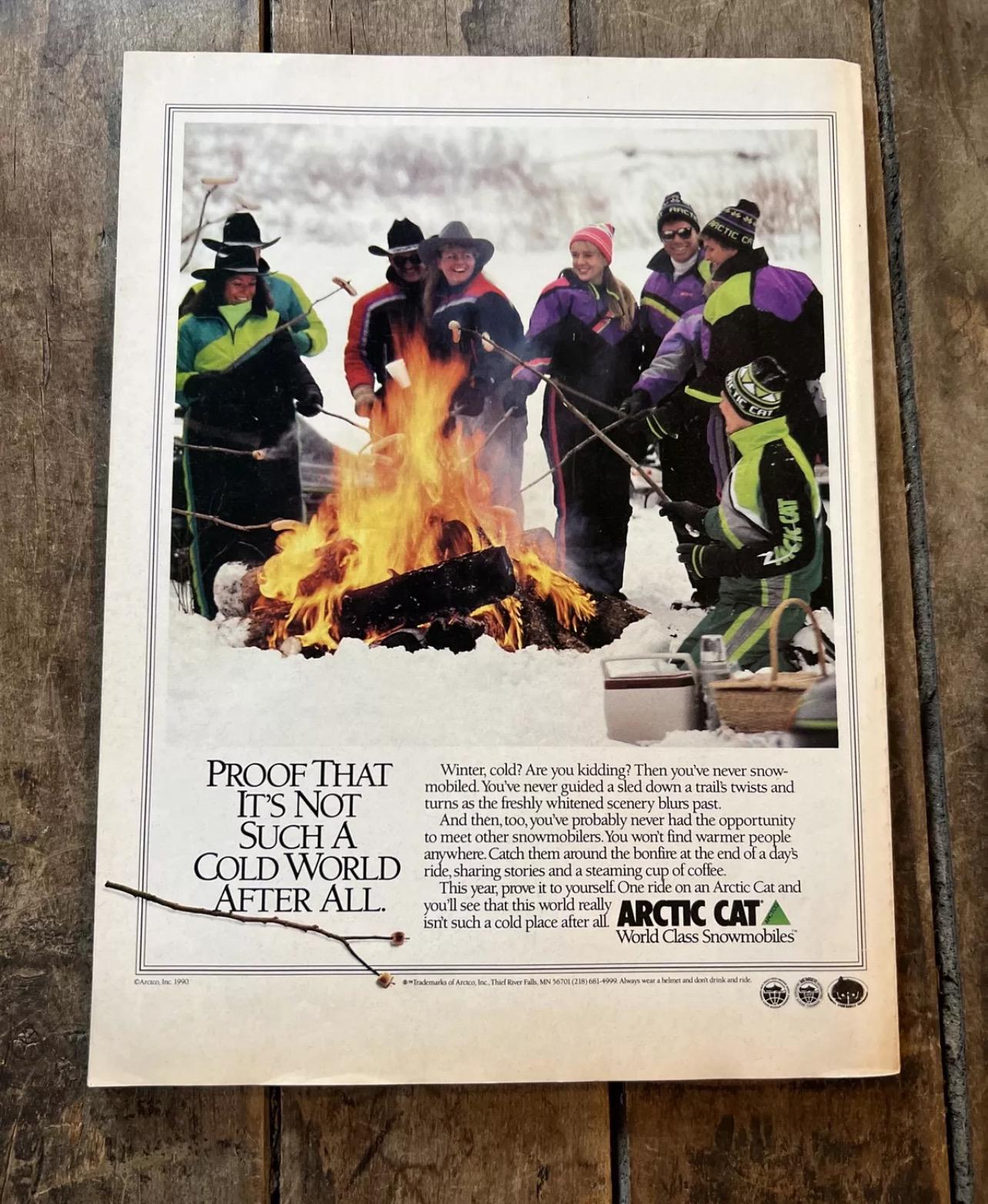 Vintage 1991 Snowmobile Vacation Guide Magazine