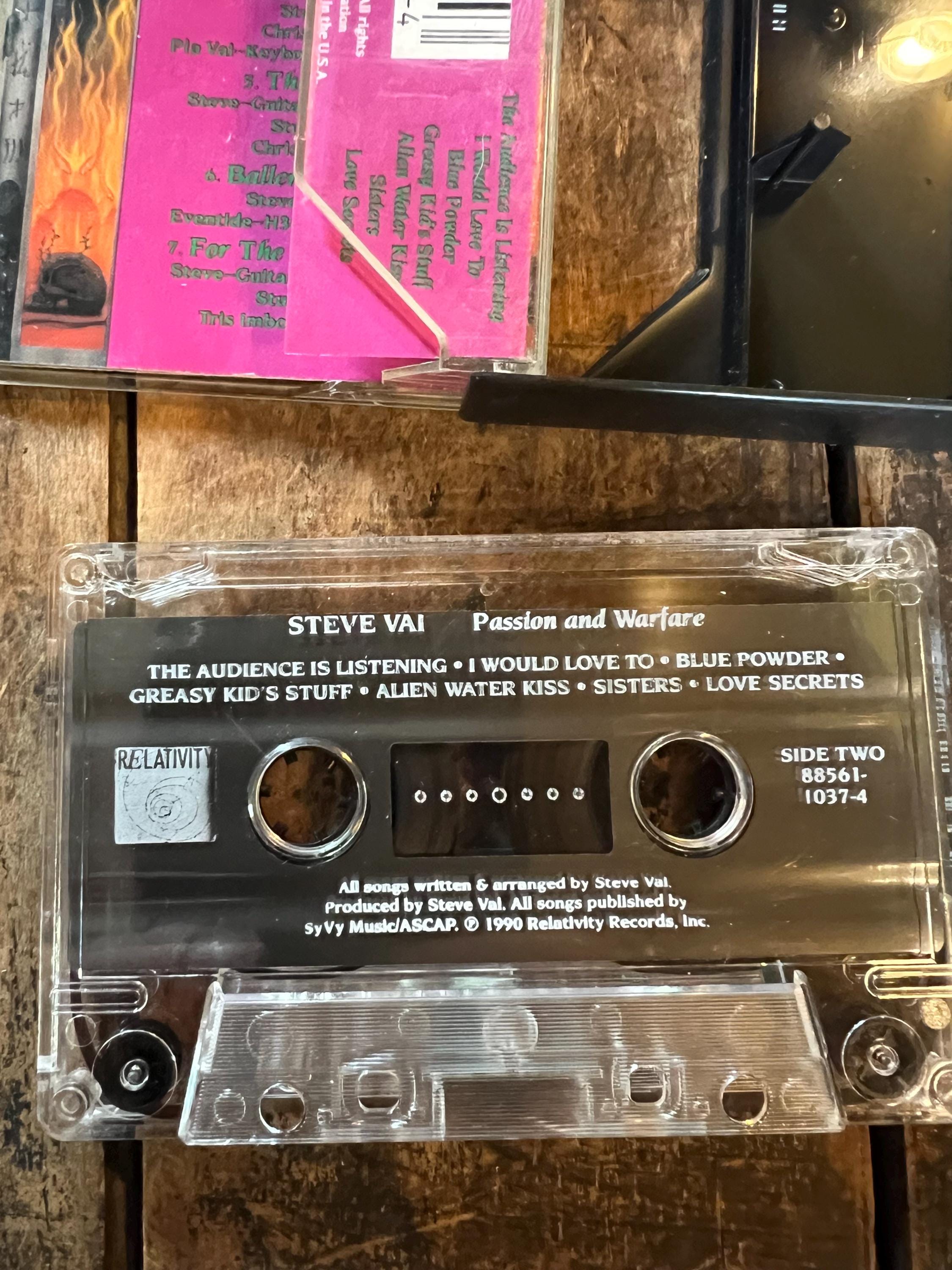 1990 Steve Vai  “Passion and Welfare ” Cassette Tape - Relativity Records