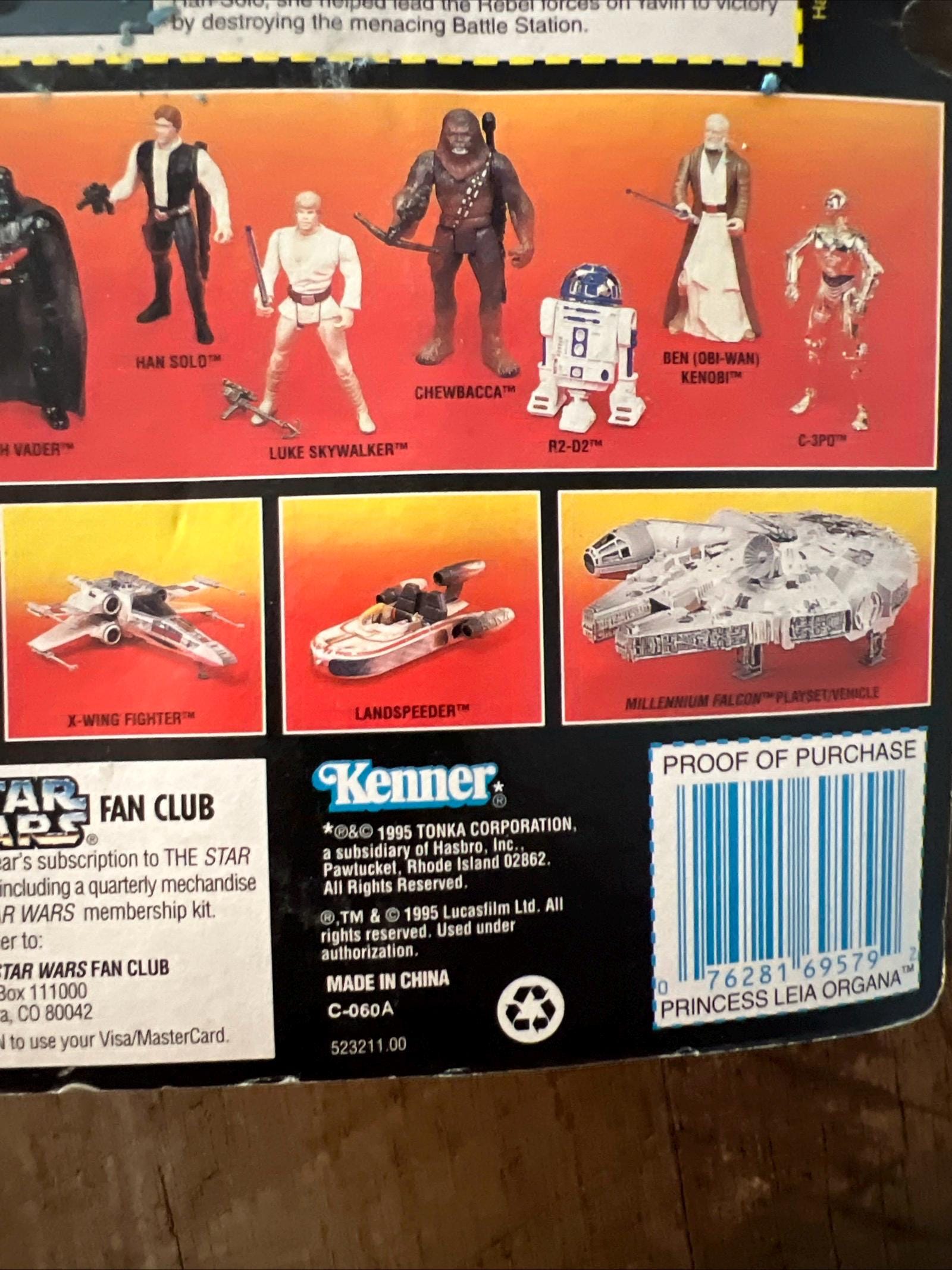 1995 Kenner Star Wars - Power Of The Force - Princess Leia Organa Action Figure MOC