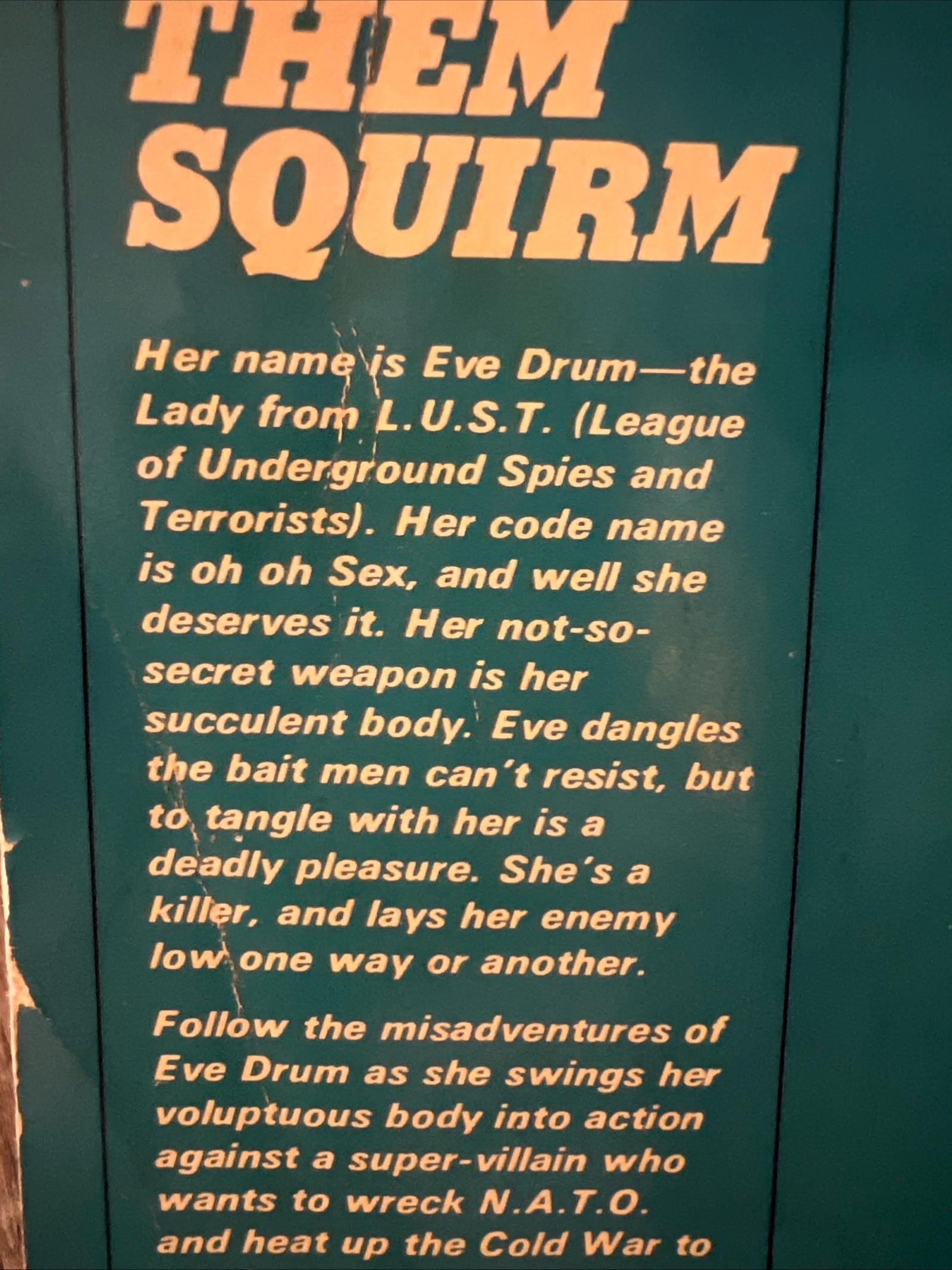 The Lady From L.U.S.T. by Rod Gray, 1973 Belmont Tower Book