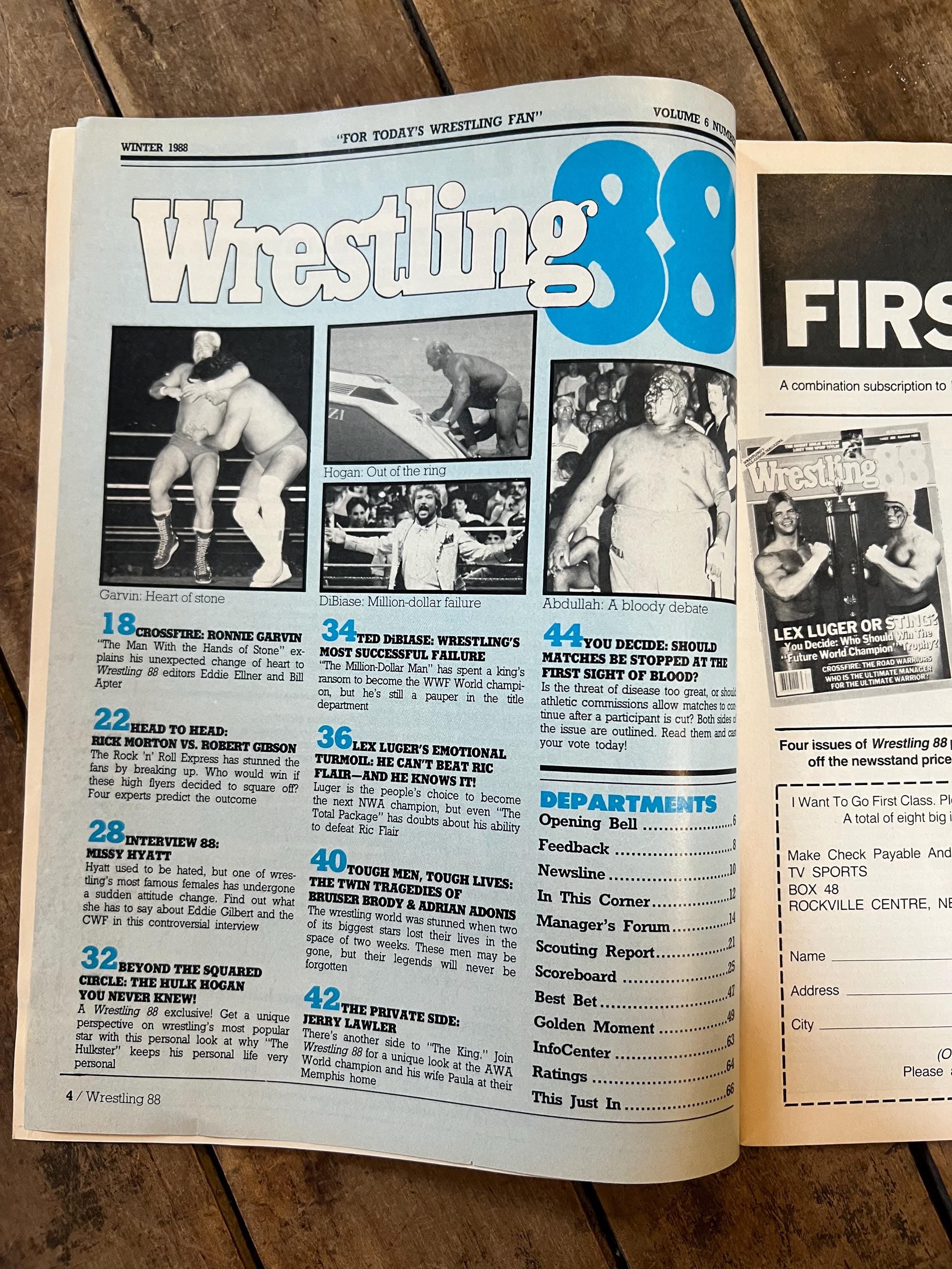 Wrestling 88 Magazine  Winter 1988 Edition - WWF / WWE - Hulk Hogan Cover
