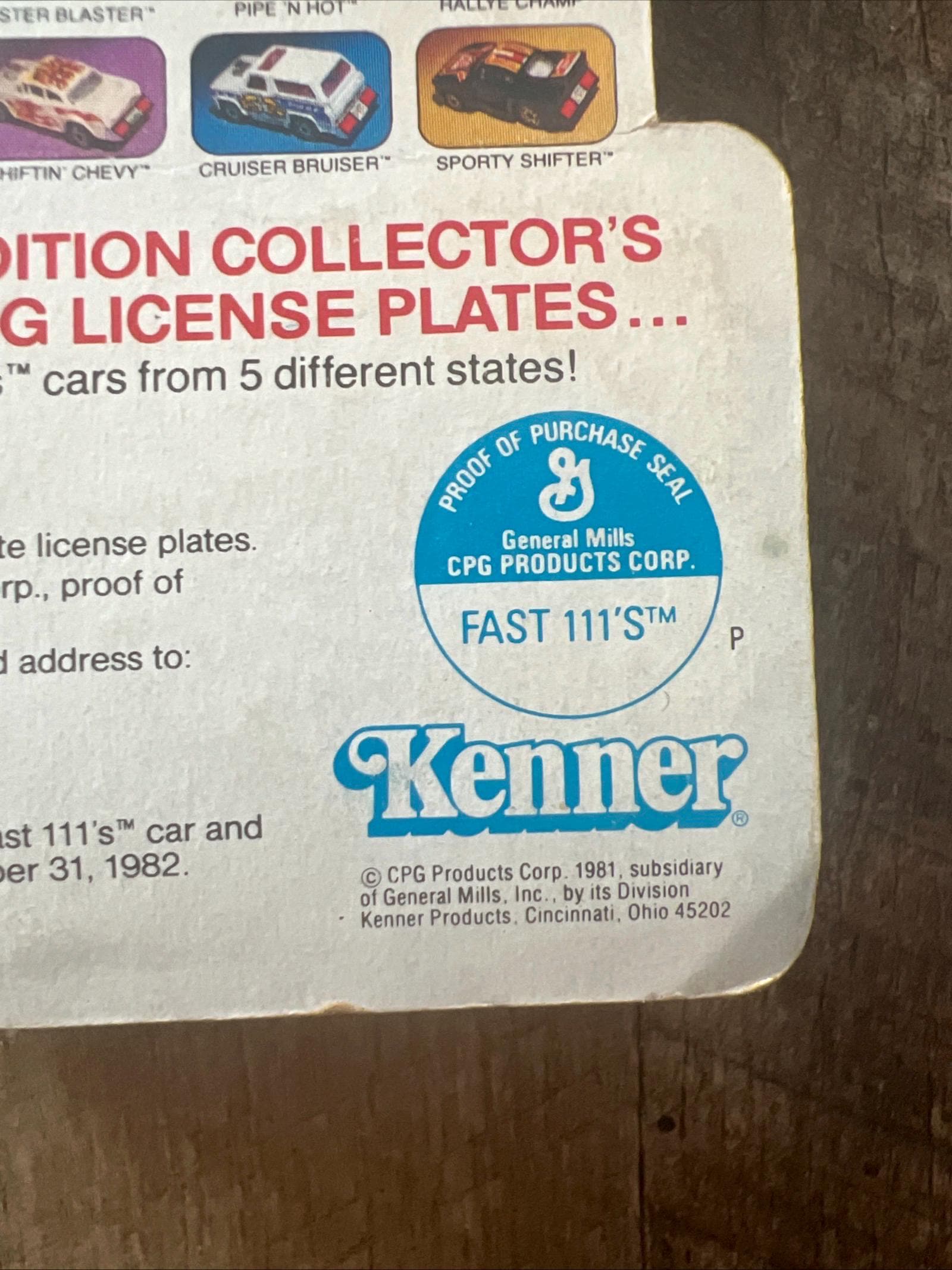 1981 Kenner FAST 111's OUTLAWER Die Cast Car - Sealed on Card