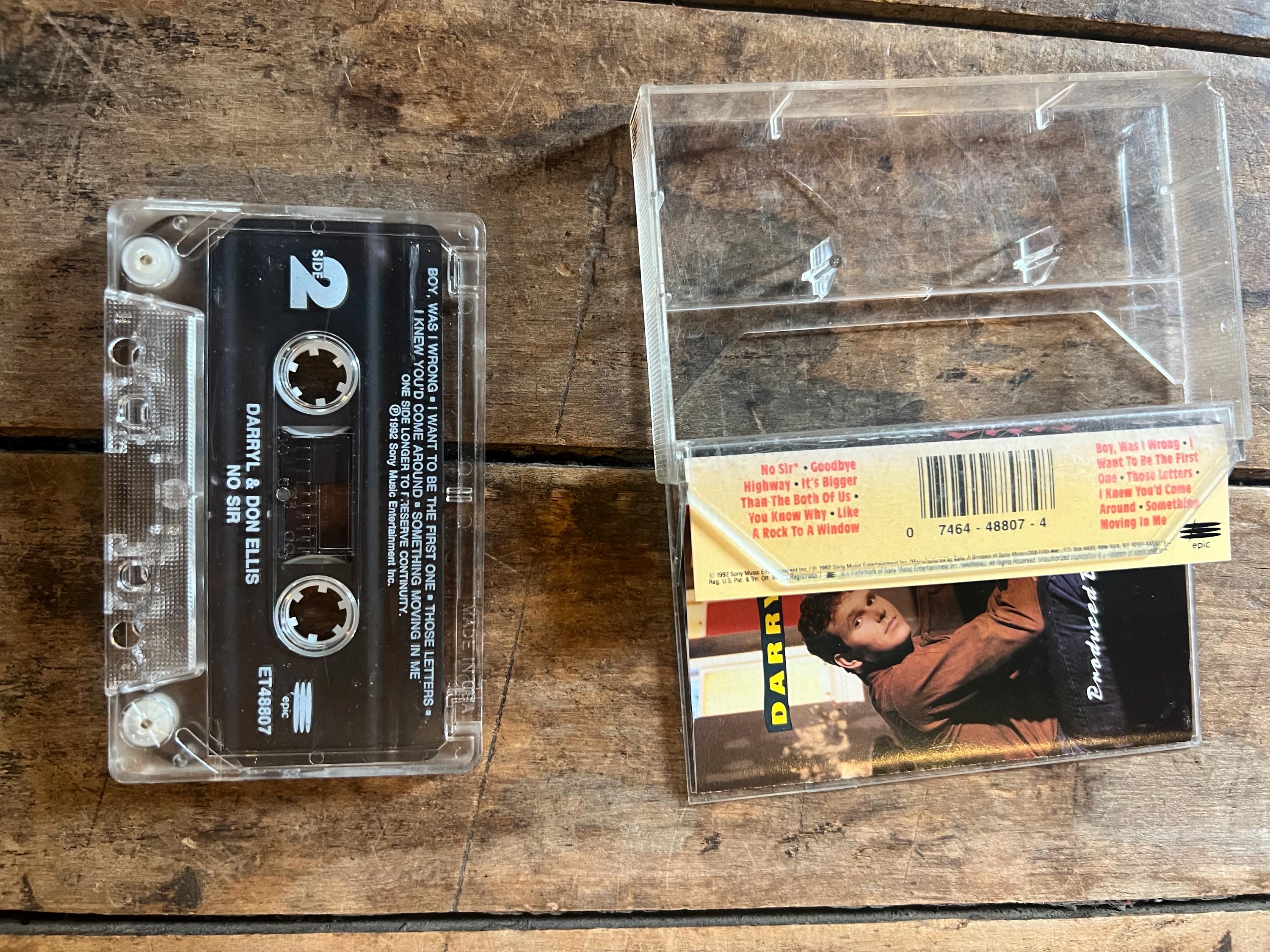 1992 Darryl & Don Ellis “No Sir” Cassette Tape - Epic Records