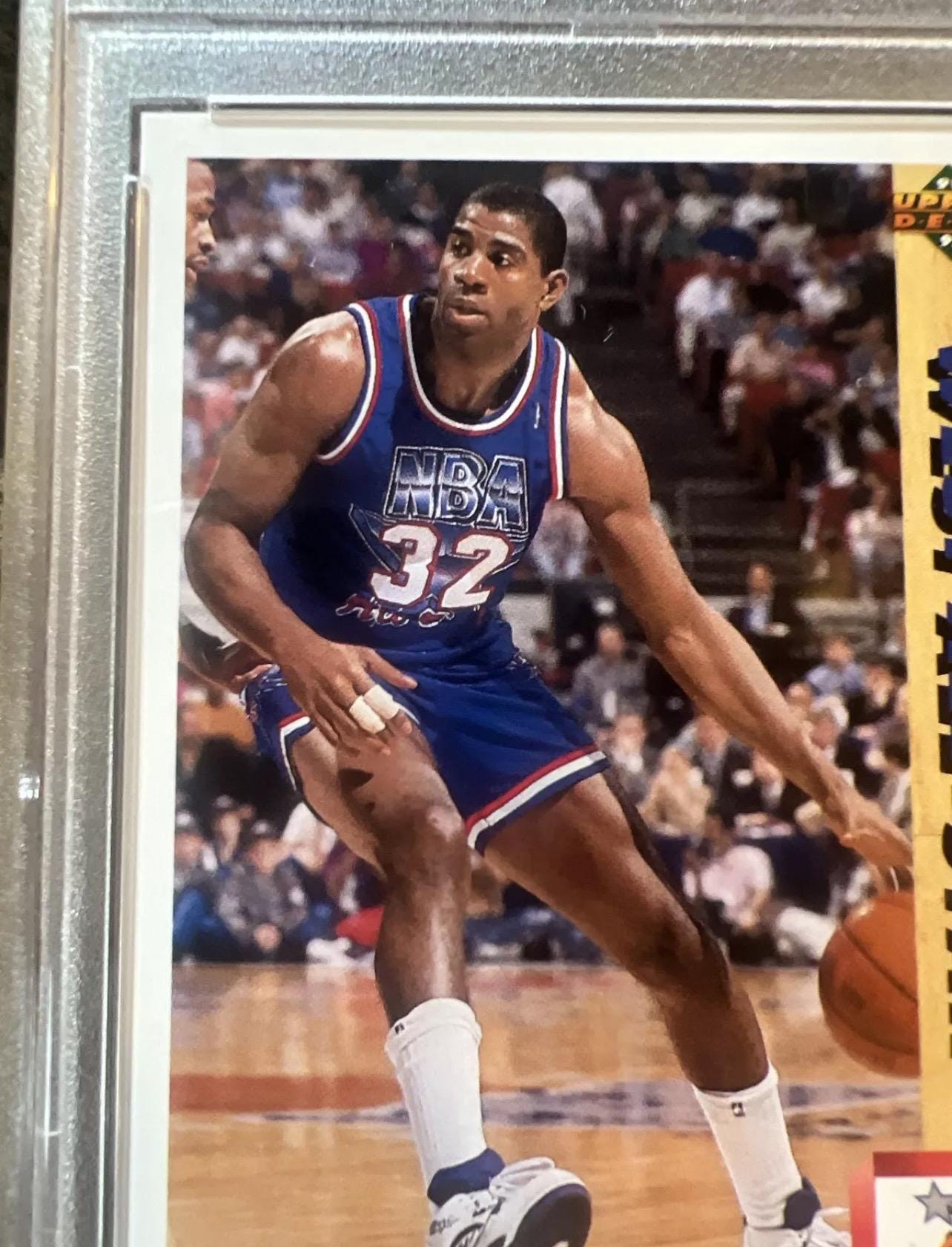 Vintage 1991 Upper Deck Magic Johnson All-Star Card - PSA 8