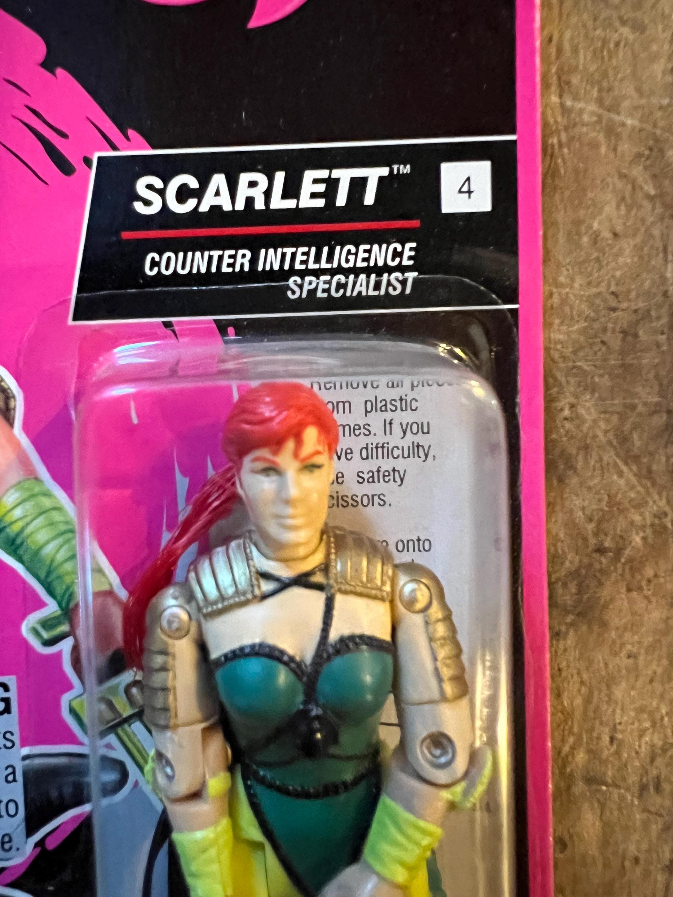1992 Hasbro GI JOE - Ninja Force SCARLETT Action Figure -  Original Card