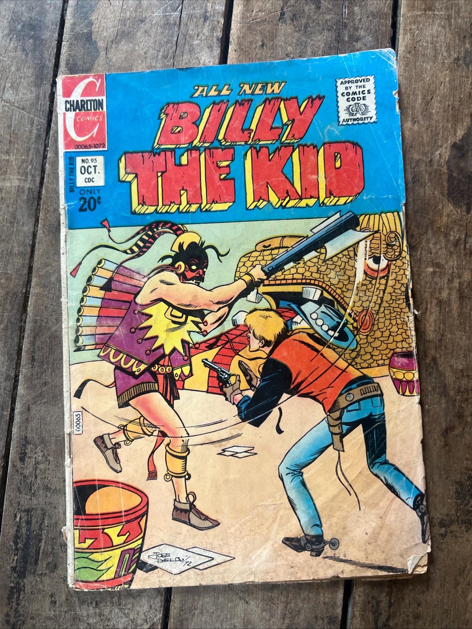 Billy the Kid #95 (1972) Charlton Comic Book - Vintage Cowboy Collectibles