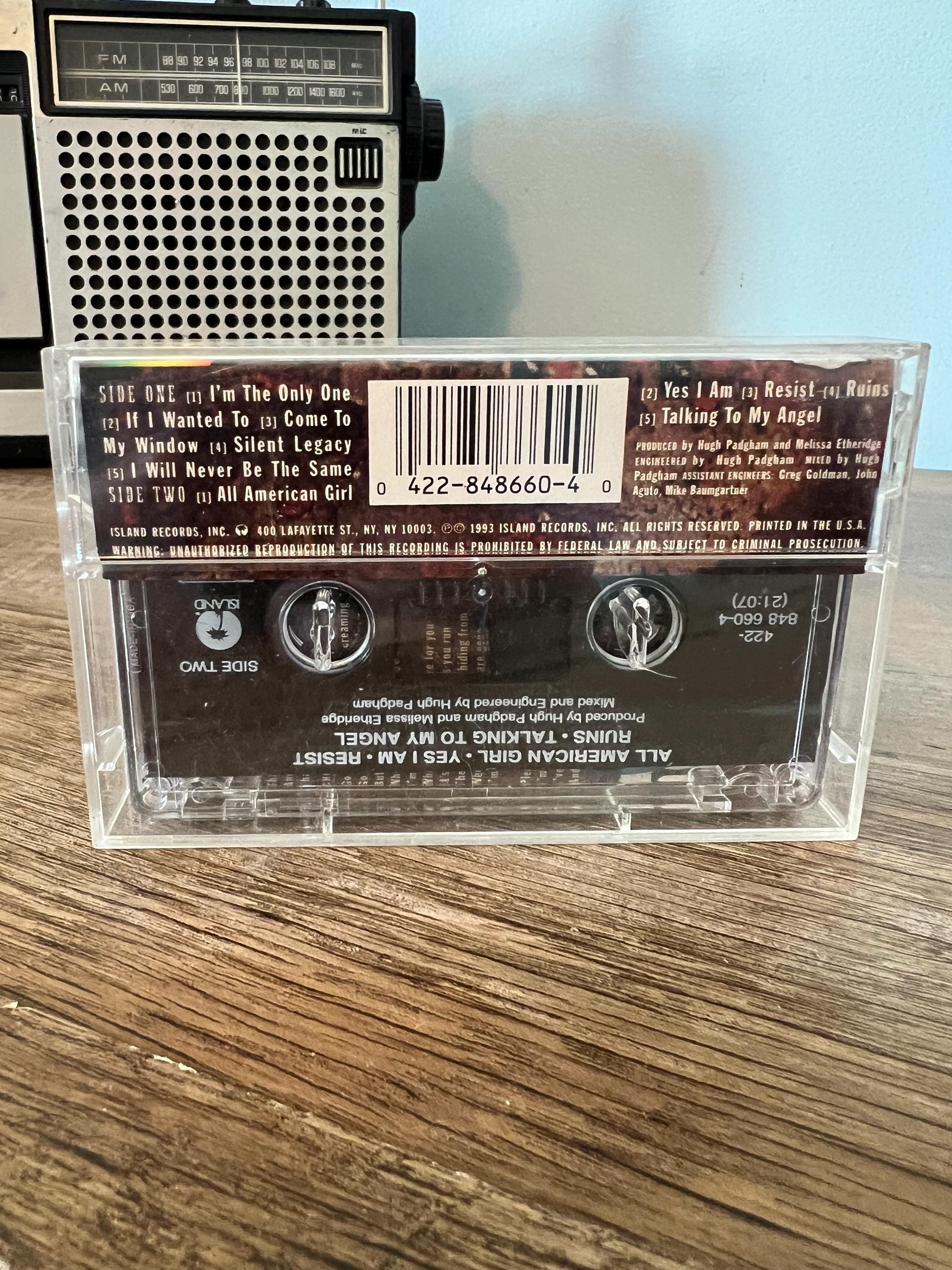Vintage 1993 Melissa Etheridge "Yes I Am" Cassette Tape