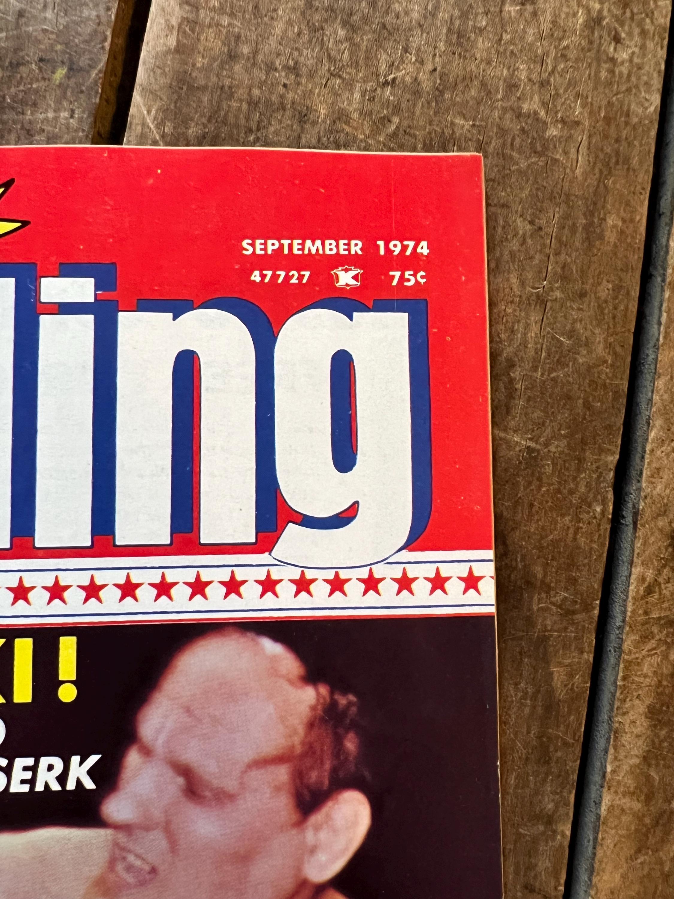 Inside Wrestling Magazine - September 1974 Issue - WWF / WWE - Killer Kowalski Cover