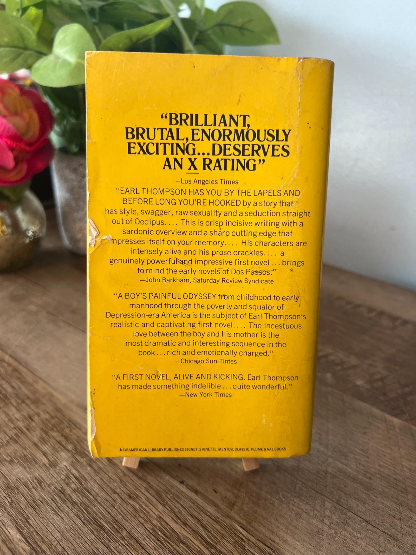 A Garden Of Sand by Earl Thompson ( 1972 Signet Books Paperback) Romance Novel