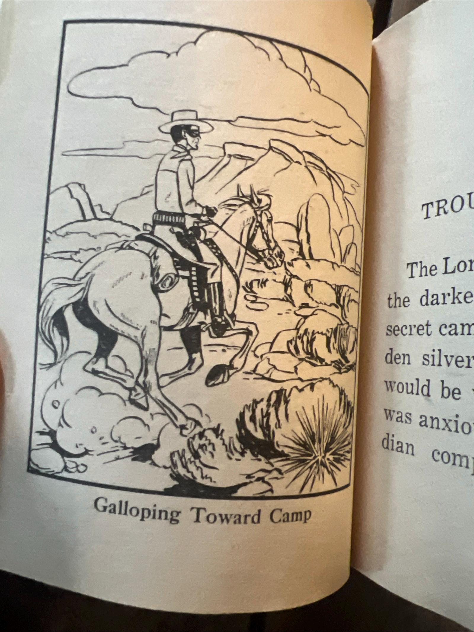 Vintage 1968 The Lone Ranger Book: Outwits Crazy Cougar, Whitman Book #5774