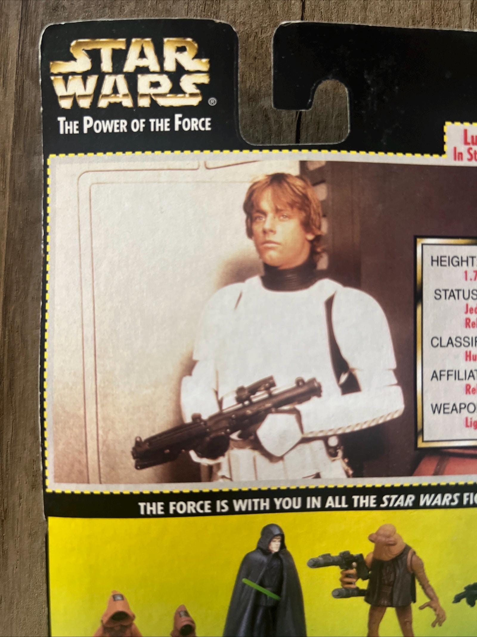 1996 Kenner Star Wars Luke Skywalker Stormtrooper Disguise Action Figure - MOC