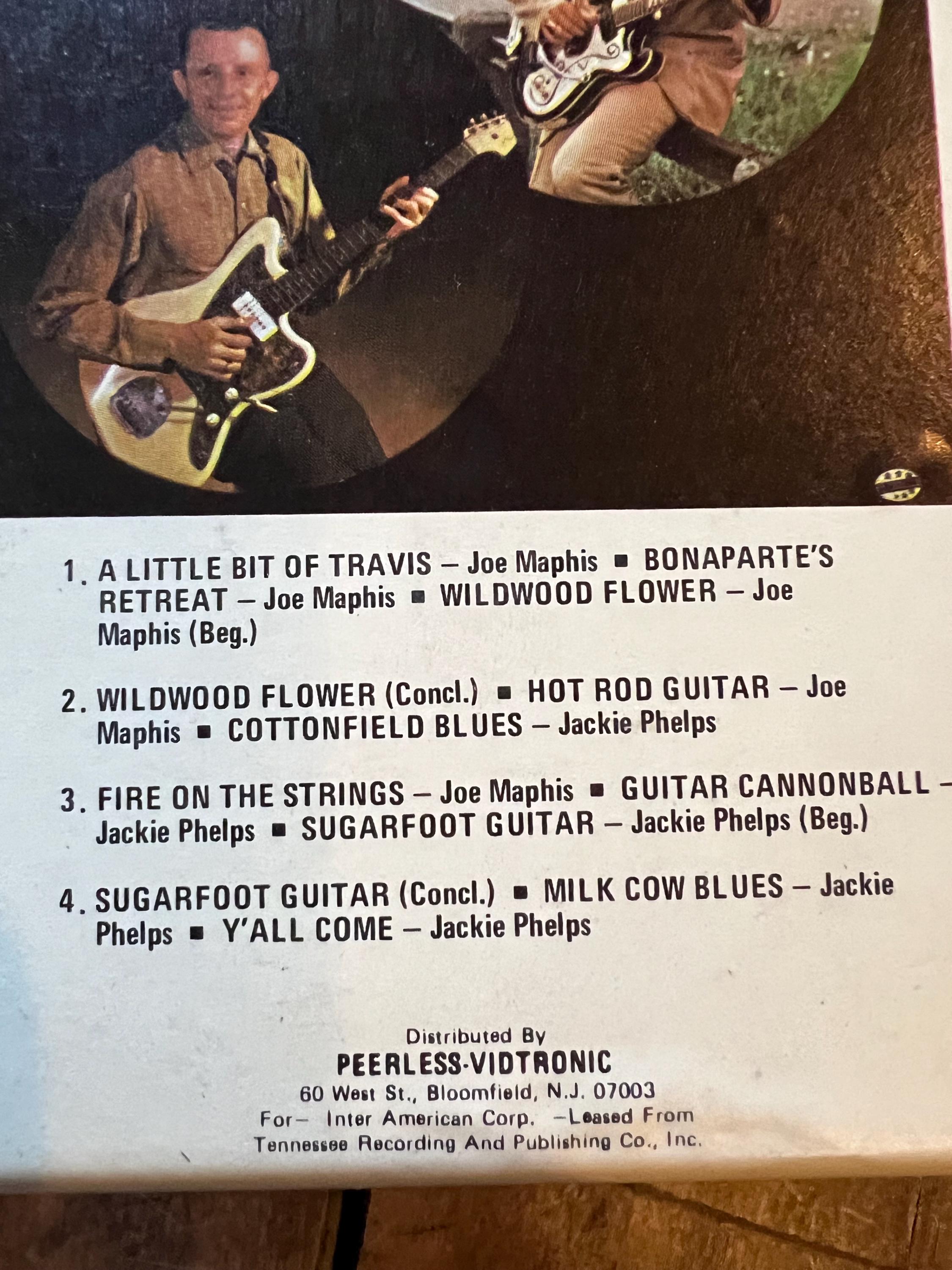 1970 Nashville Guitars Joe Maphis & Jackie Phelps - Nashville Records 8-Track Tape
