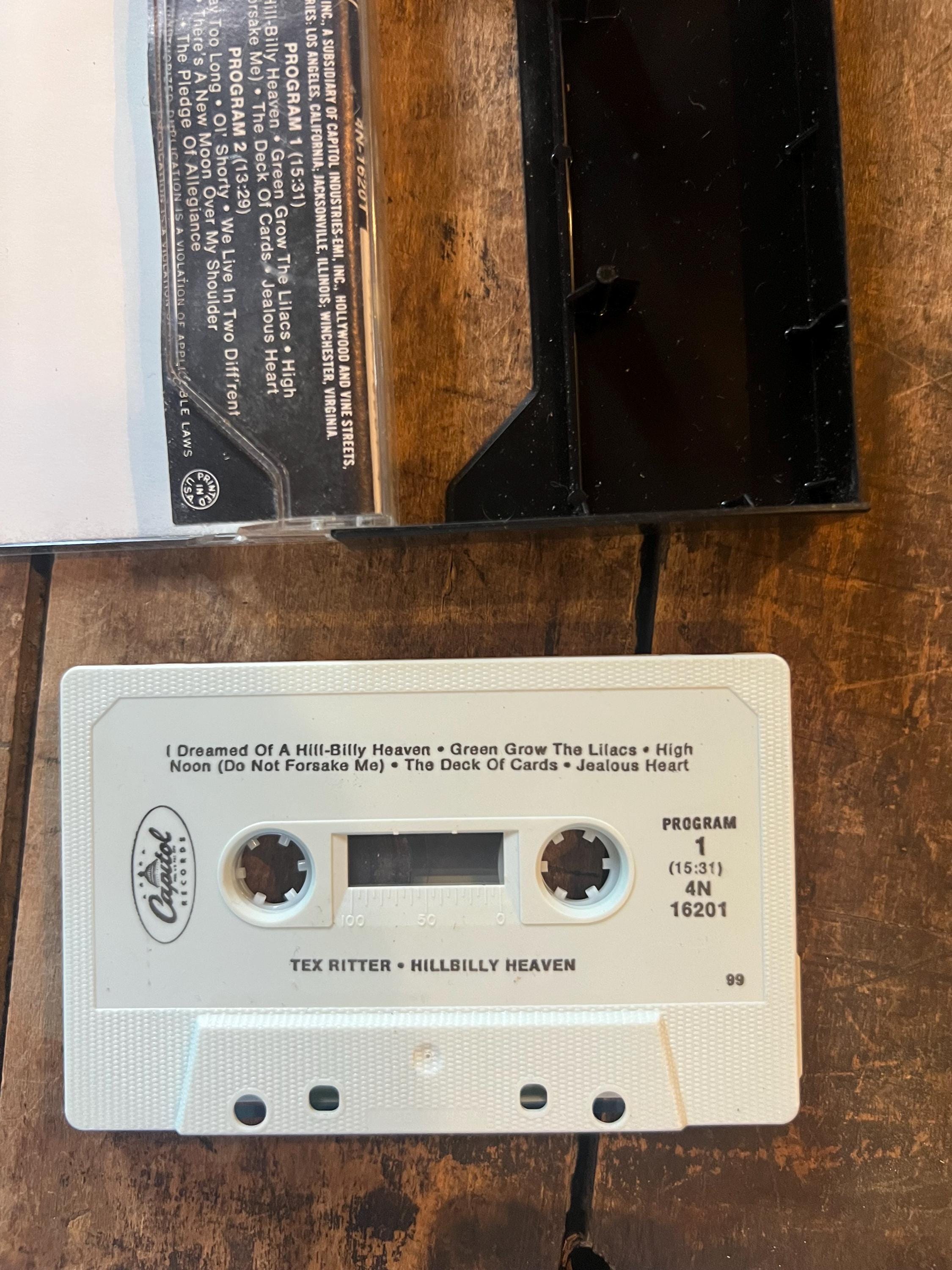Tex Ritter  “Hillbilly Heaven” Cassette Tape - Capitol Records - Country