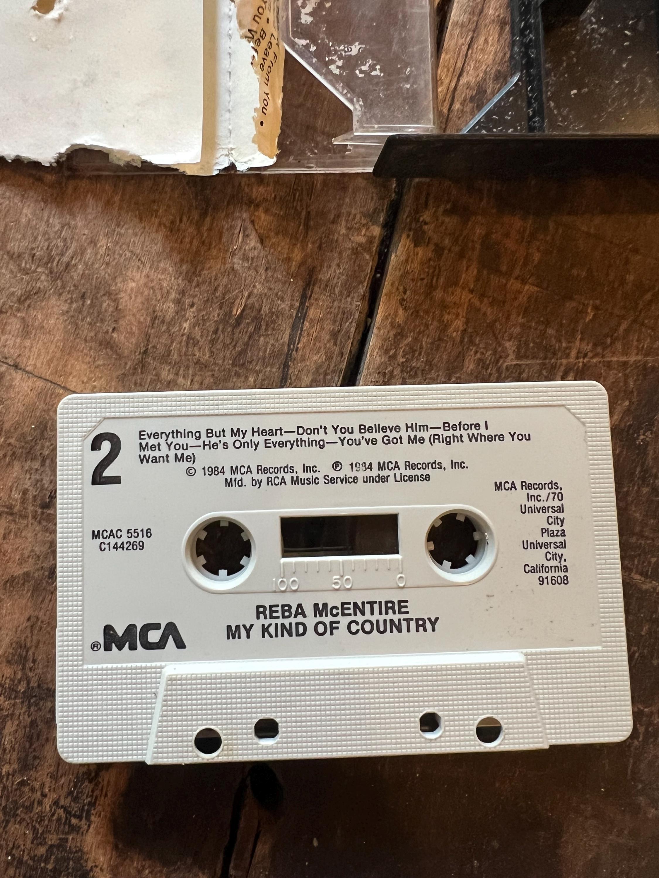 1984 Reba McEntire “My Kind Of Country” Cassette Tape - MCA Records Club Edition