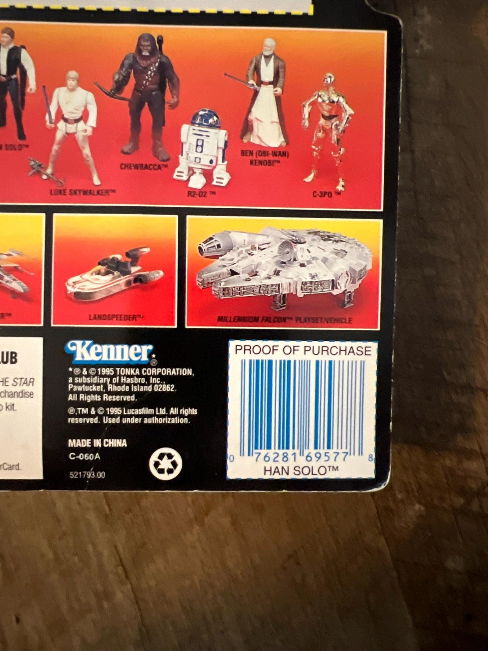 1995 Star Wars Han Solo Smuggler Action Figure - Power Of The Force, Kenner