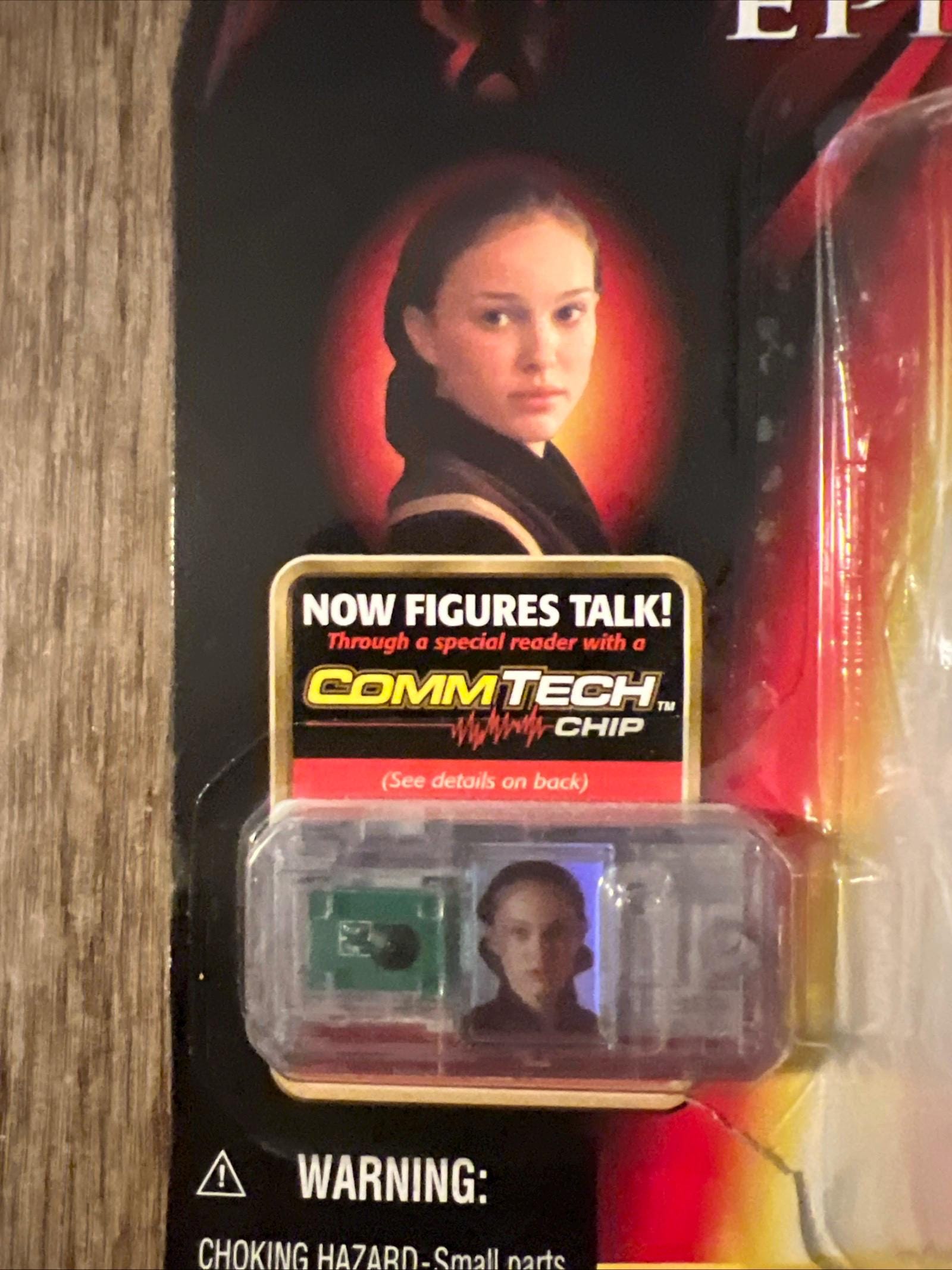 1998 Queen Amidala Action Figure – Star Wars Episode 1, Commtech Chip