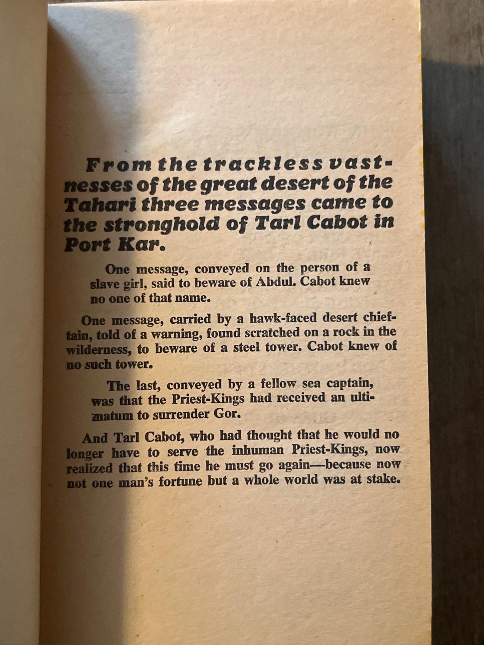 Tribesmen Of GOR By John Norman - 1976 Paperback First Printing Edition