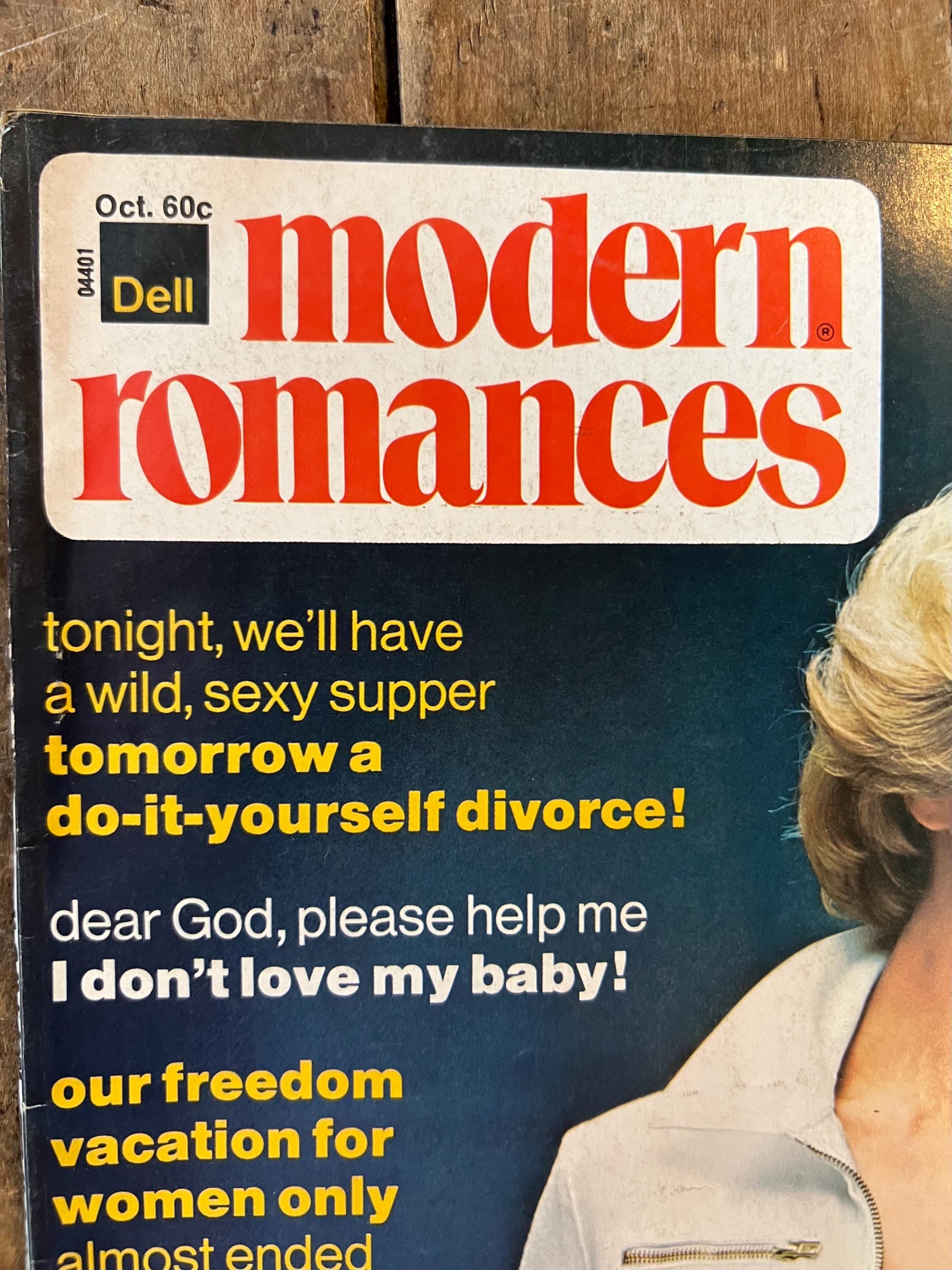 Dell Modern Romances Magazine (October 1976)  Magazine For The Young Homemaker