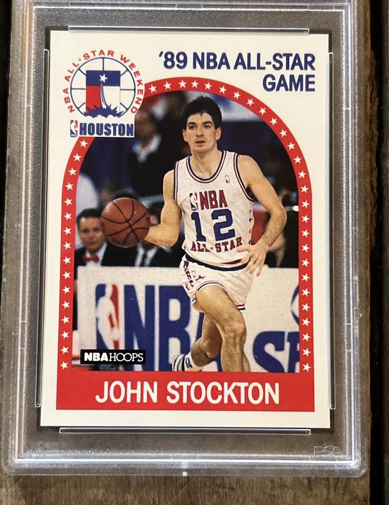 1989 NBA Hoops John Stockton All-Star Card - PSA 6 Graded