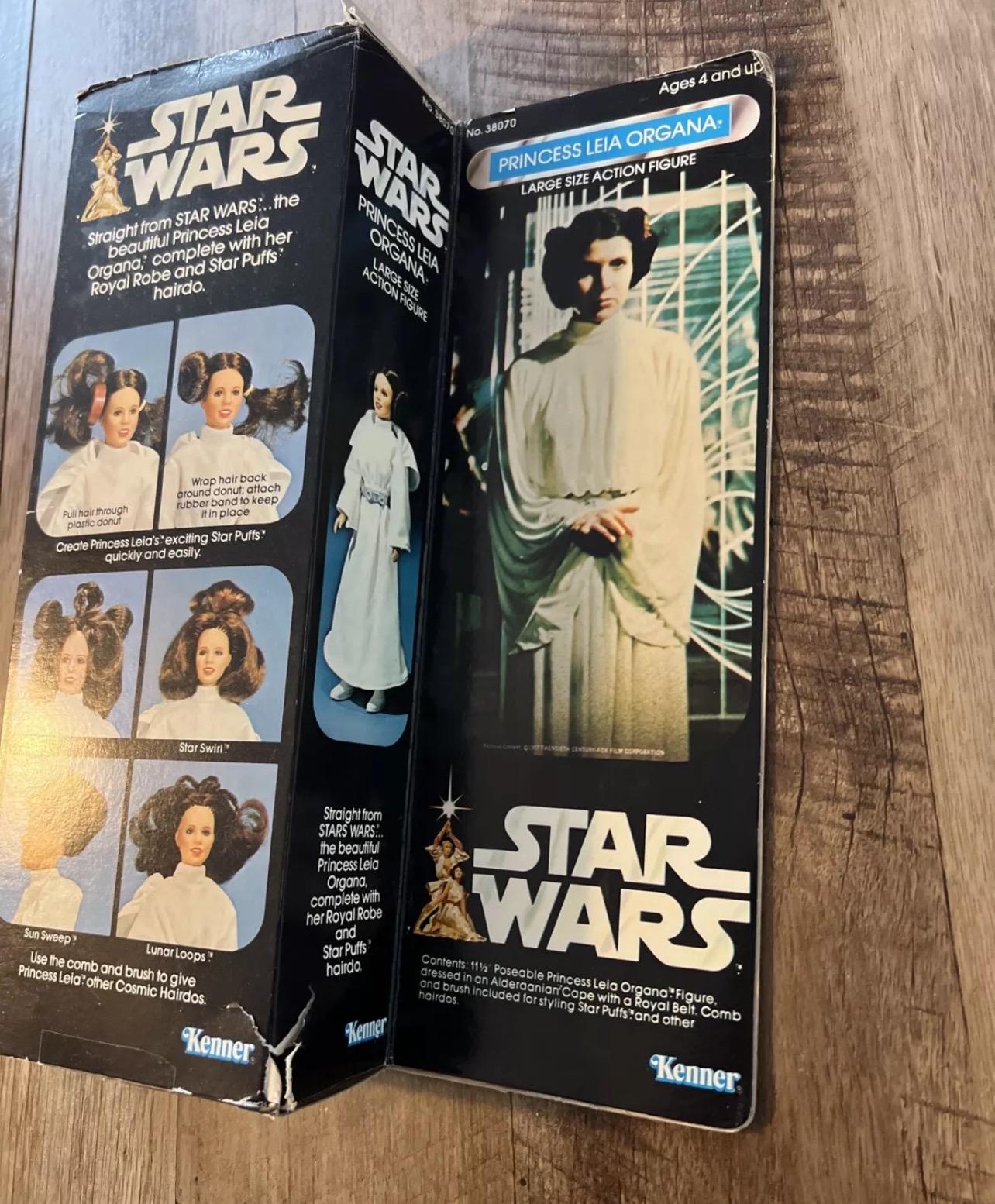 Vintage 1978 Kenner Star Wars Princess Leia Organa Action Figure & Box