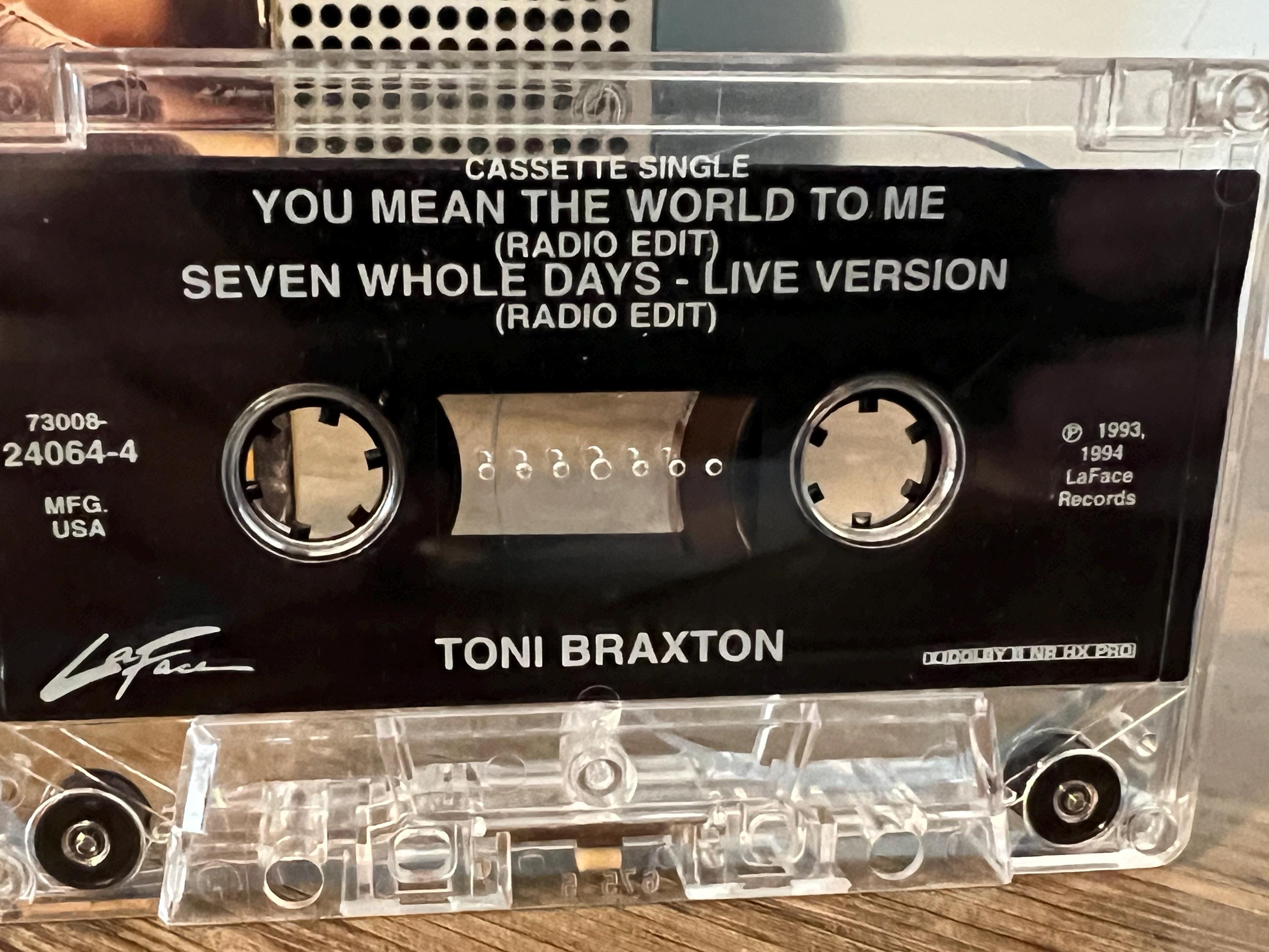 Vintage Toni Braxton Cassette Tape: "You Mean The World To Me"