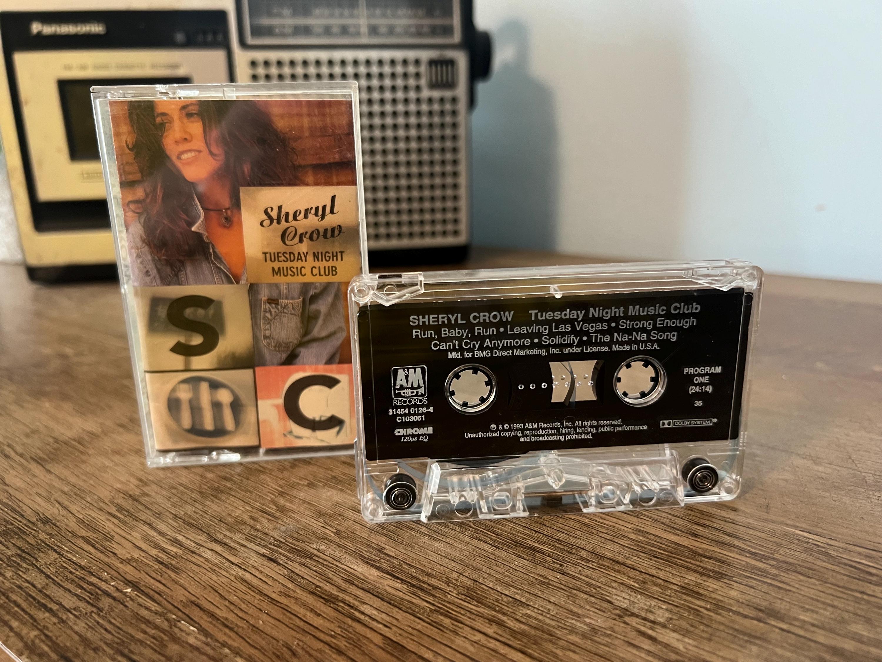 Vintage 1993 Sheryl Crow Cassette Tape: Tuesday Night Music Club