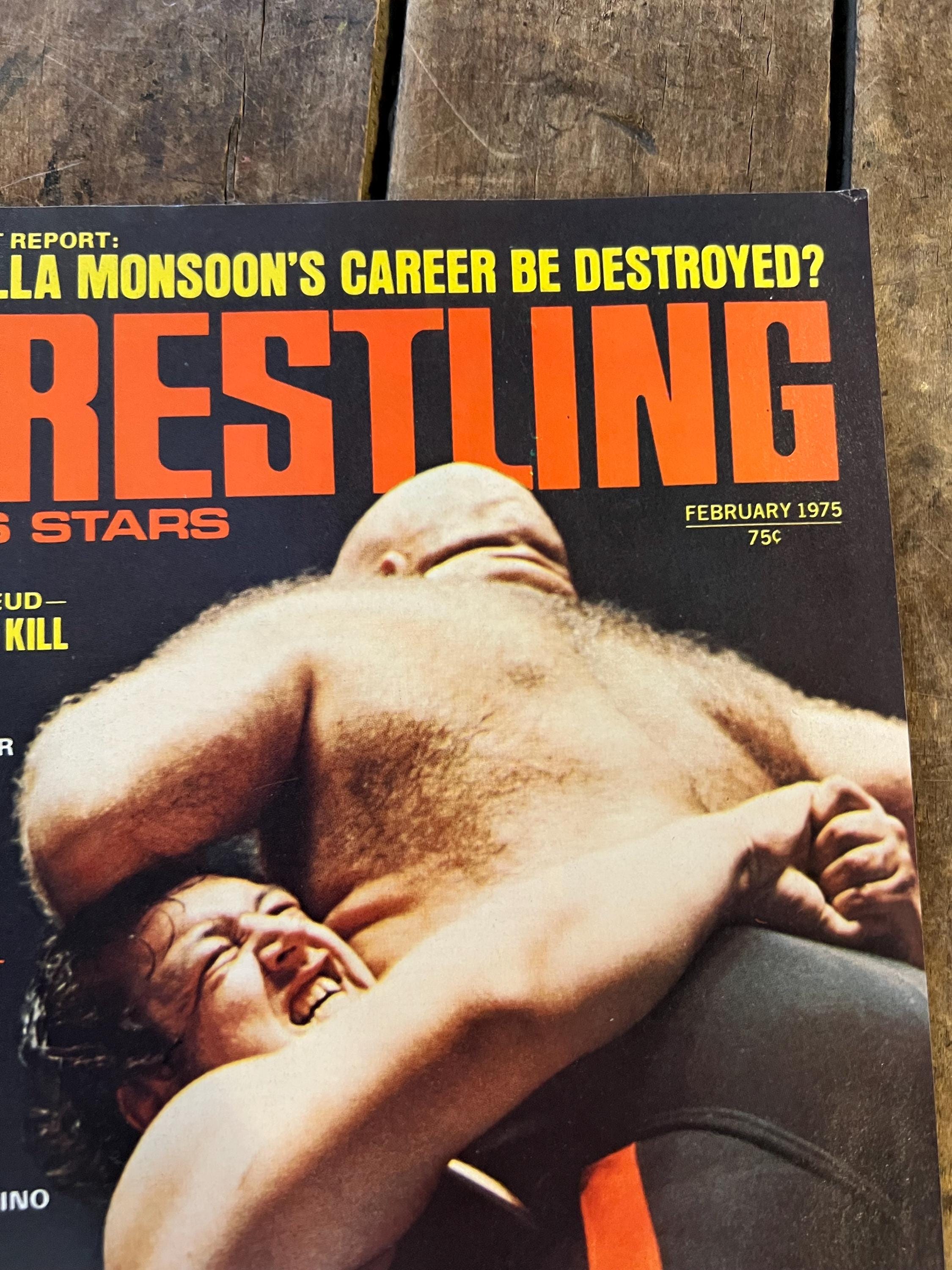 Wrestling Sports Stars Magazine  - February 1975 - WWF / WWE - Gorilla Monsoon