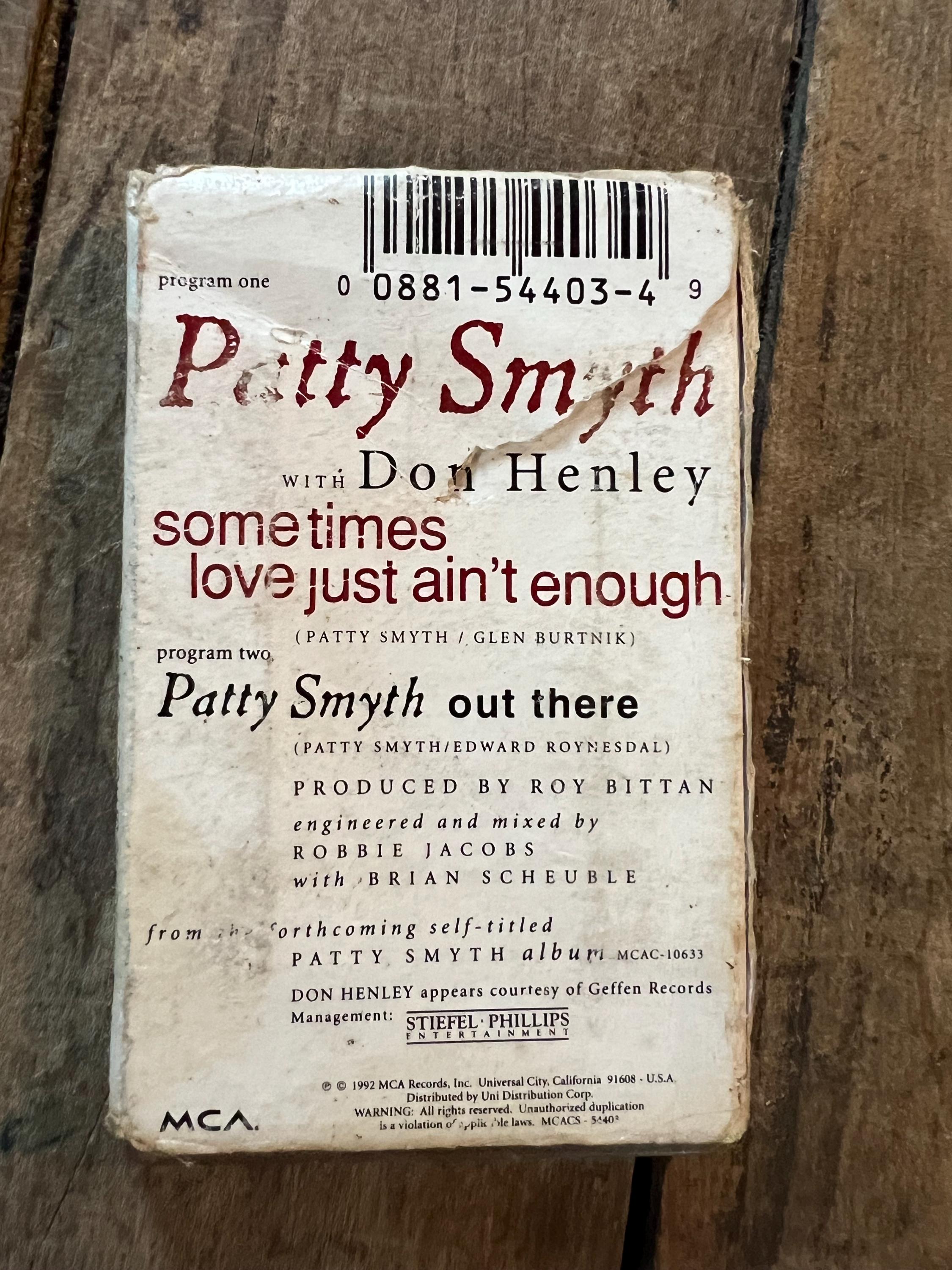 Vintage 1992 Patty Smyth Cassette Tape: "Sometimes Love Just Ain’t Enough" - Soft Rock