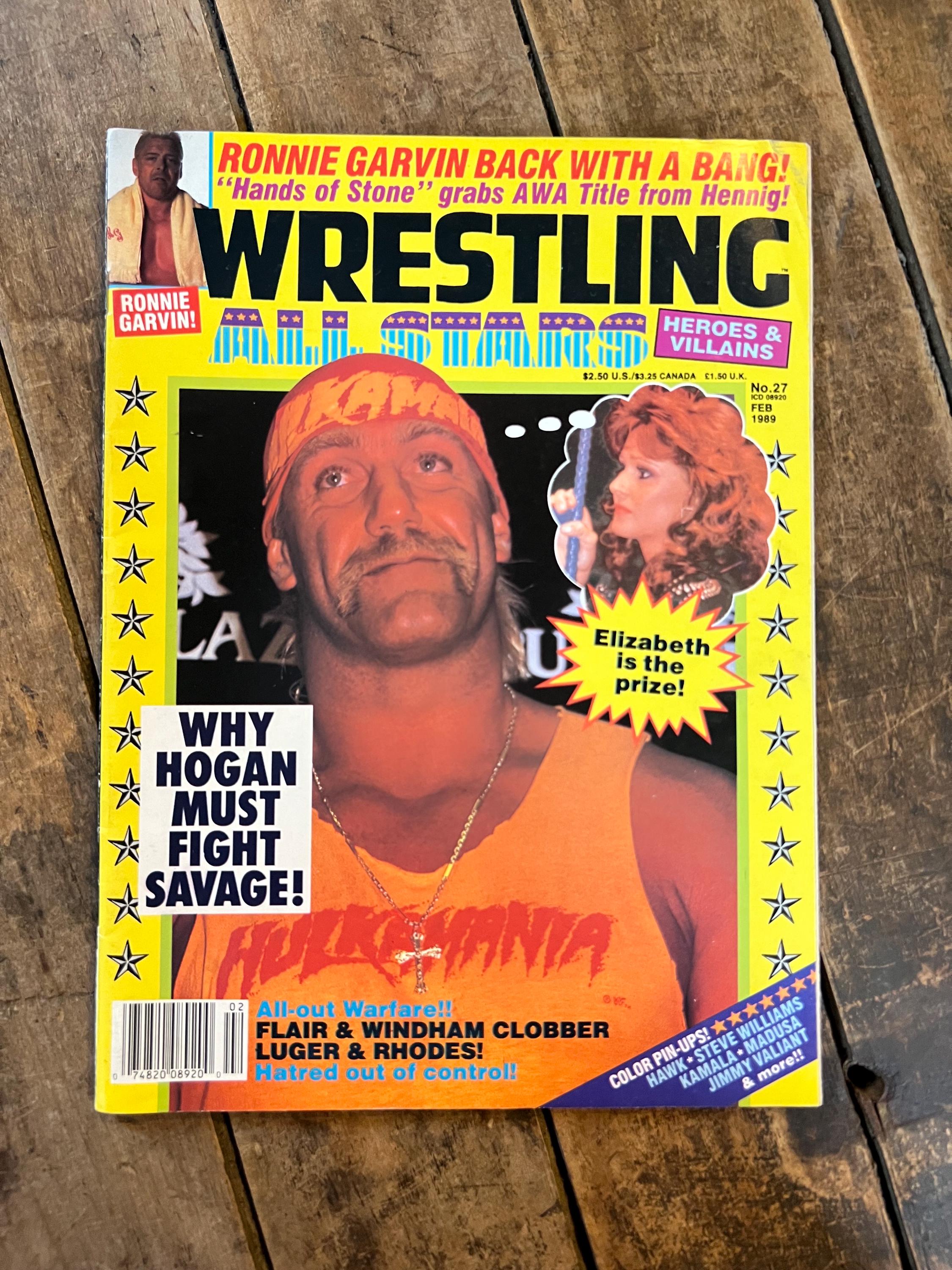 Wrestling All Stars Magazine  - February 1989 WWF WWE - Hulk Hogan Cover