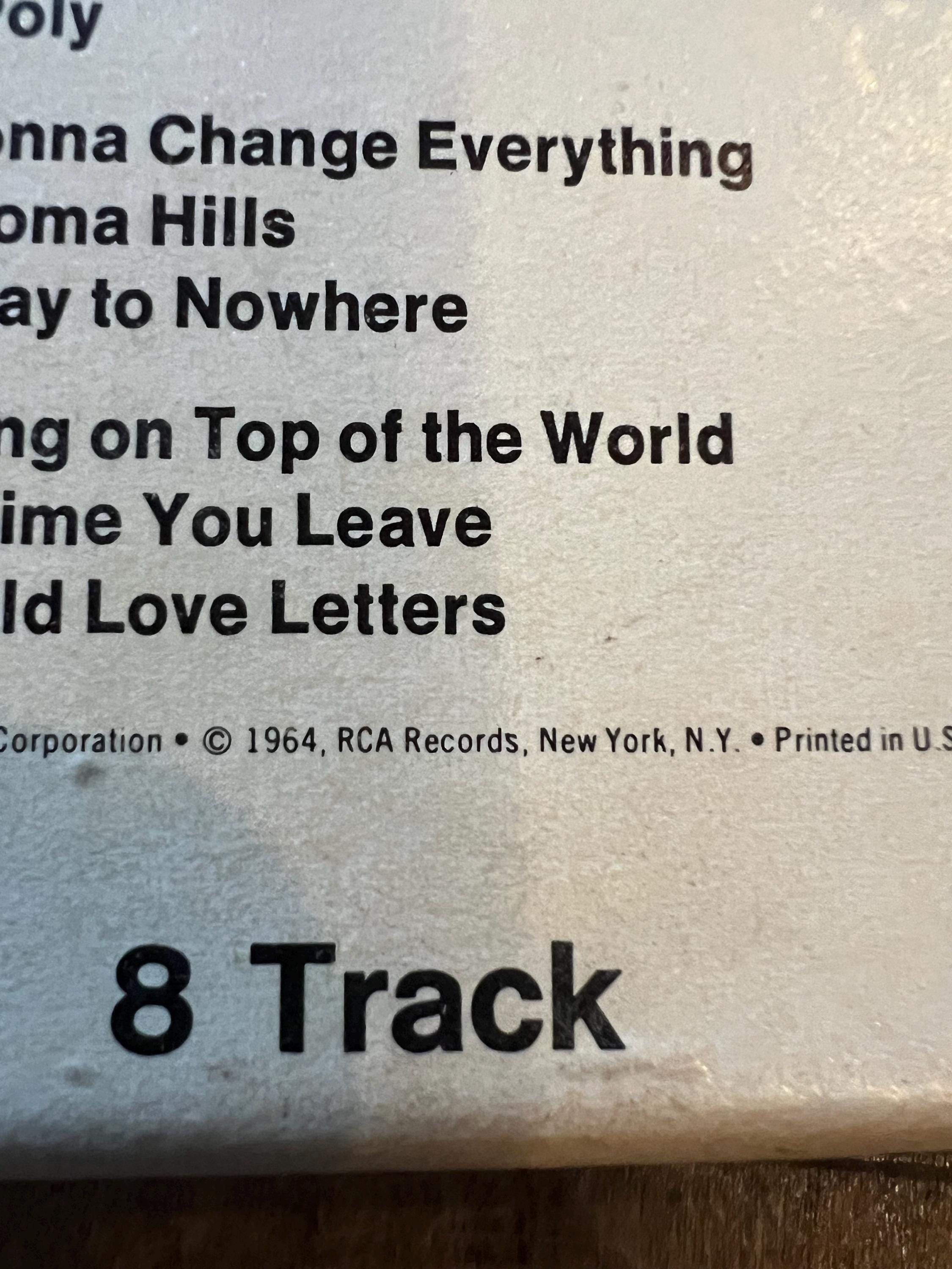 1964 Jim Reeves “Have I Told You Lately” 8-Track Tape