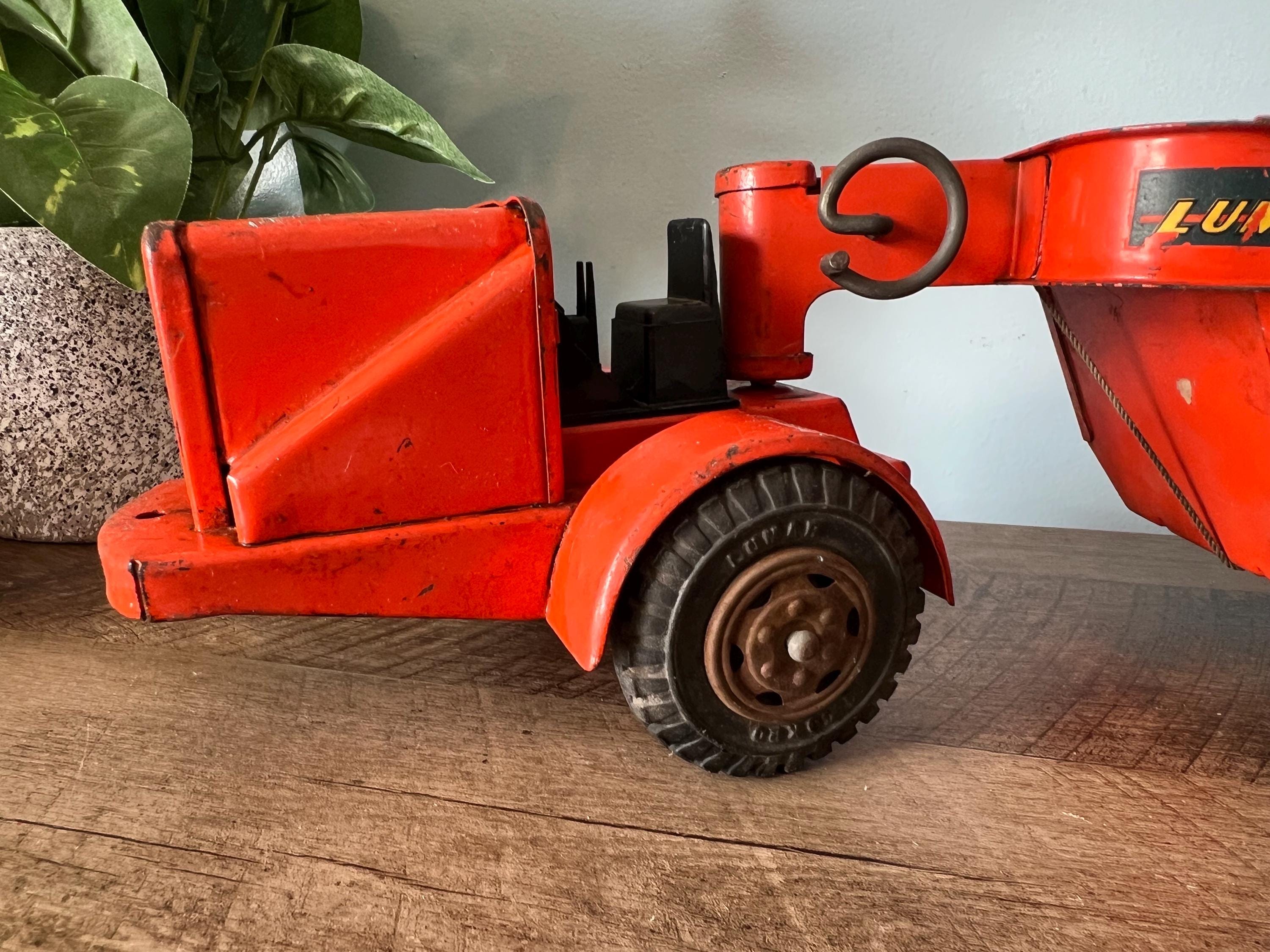 Vintage 1950s Marx Lumar Rocker Dump Truck – Pressed Steel Toy, USA Made