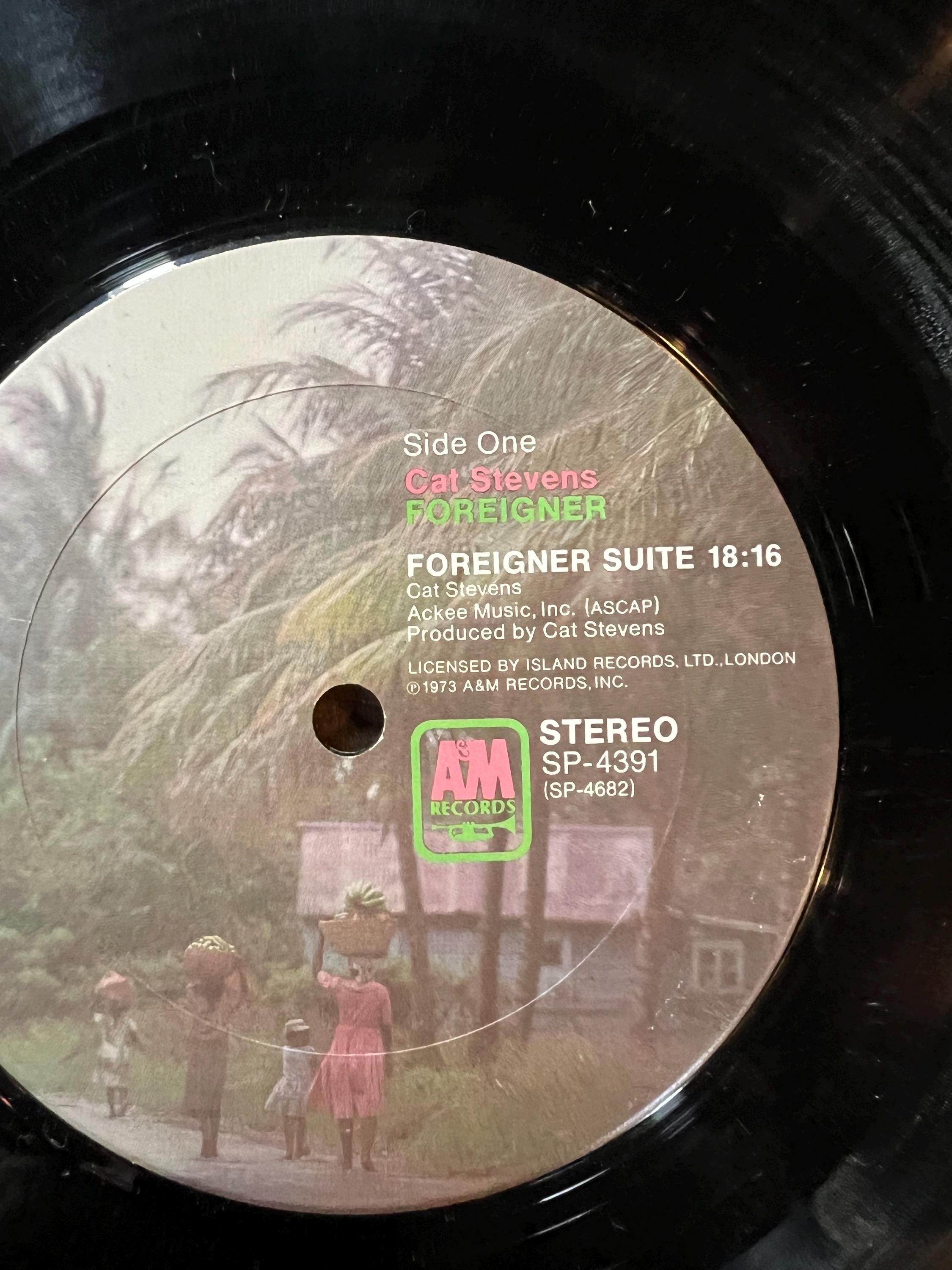 Cat Stevens "Foreigner" LP - 1973 A&M Records Vinyl - Folk Pop Rock