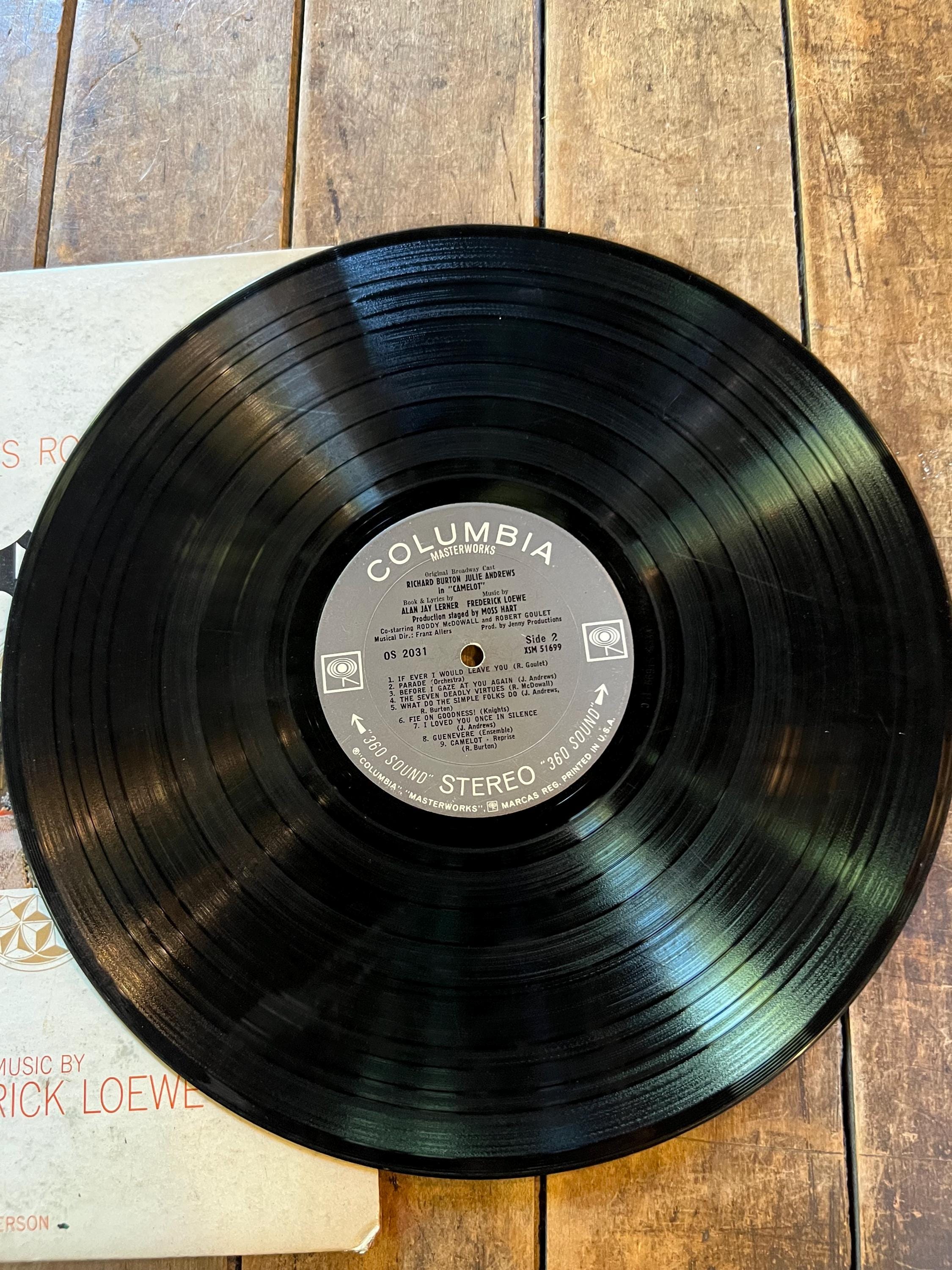 Camelot starring Richard Burton & Julie Andrews LP - 1981 Columbia Retro Vinyl Record