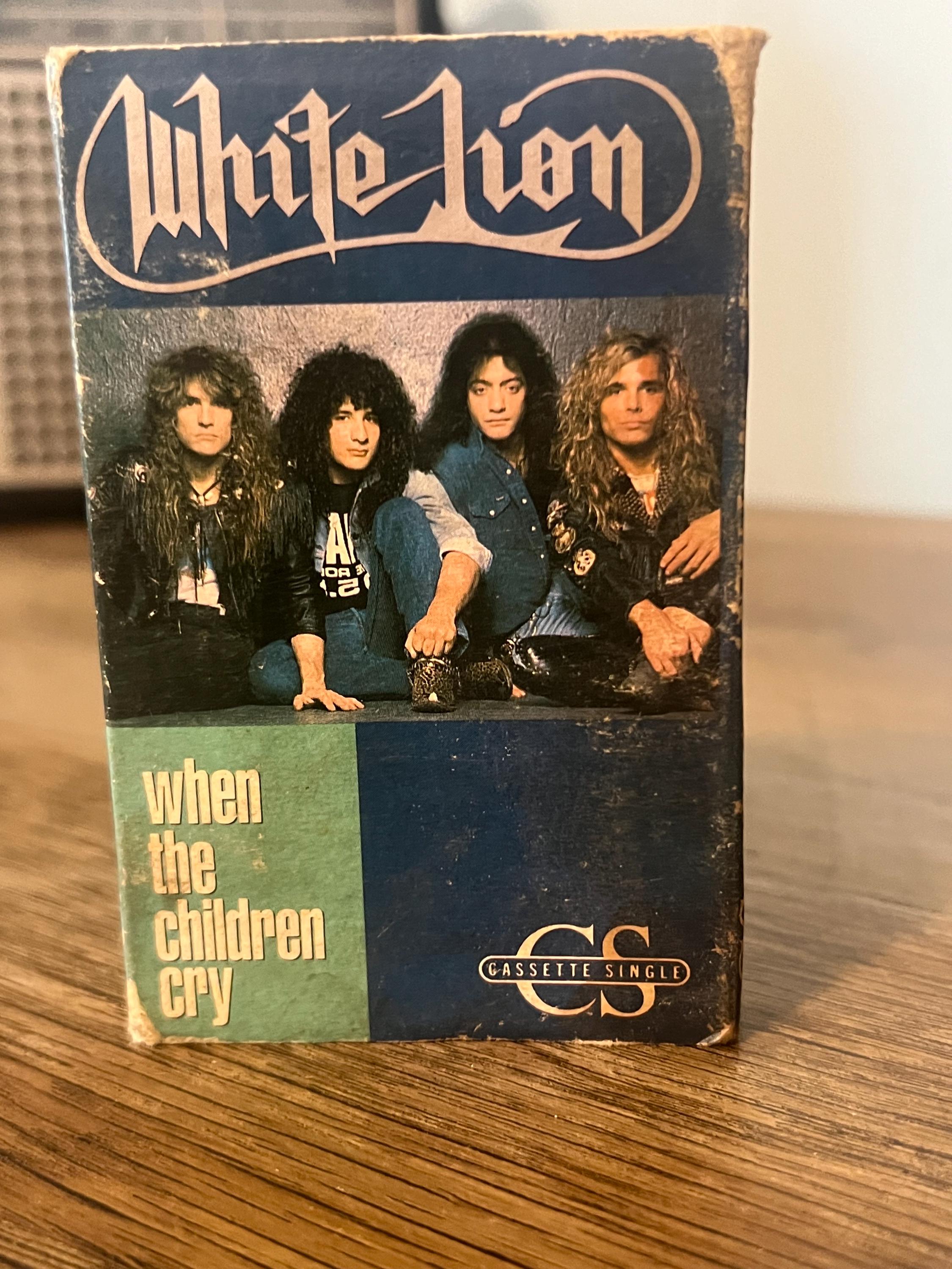 Vintage 1988 White Lion Cassette Tape: When the Children Cry