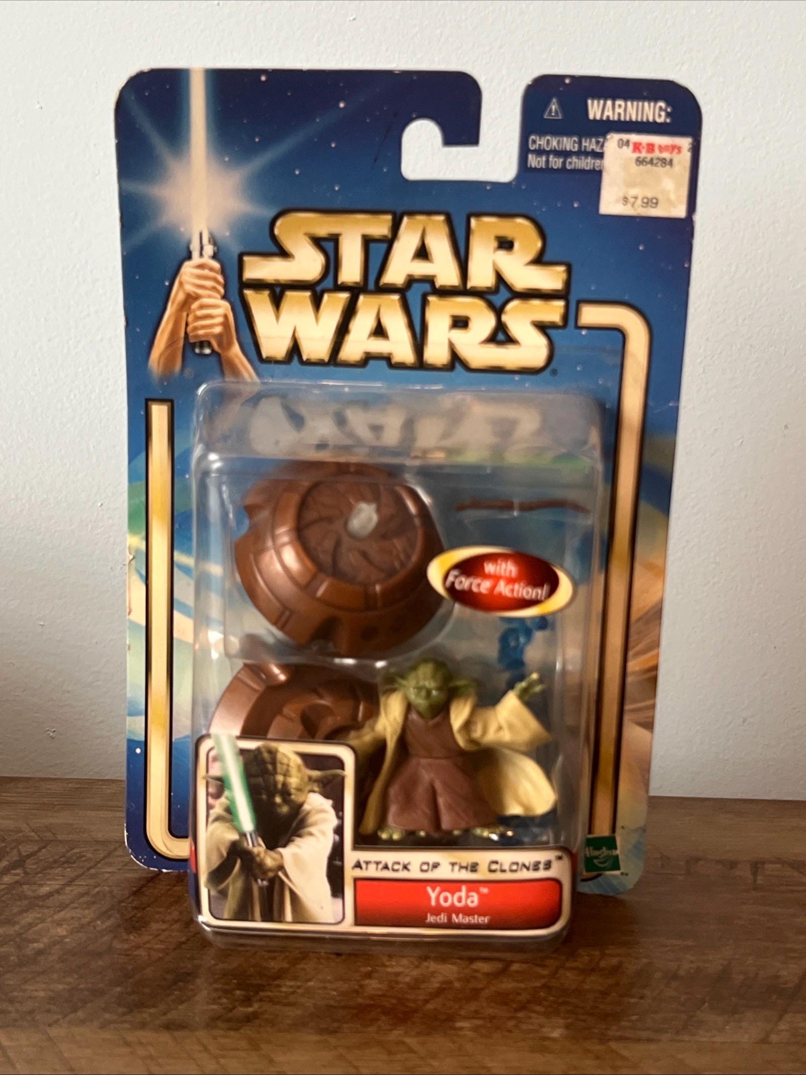 2002 Hasbro Star Wars - YODA Jedi Master Action Figure Attack Of The Clones MOC Hasbro